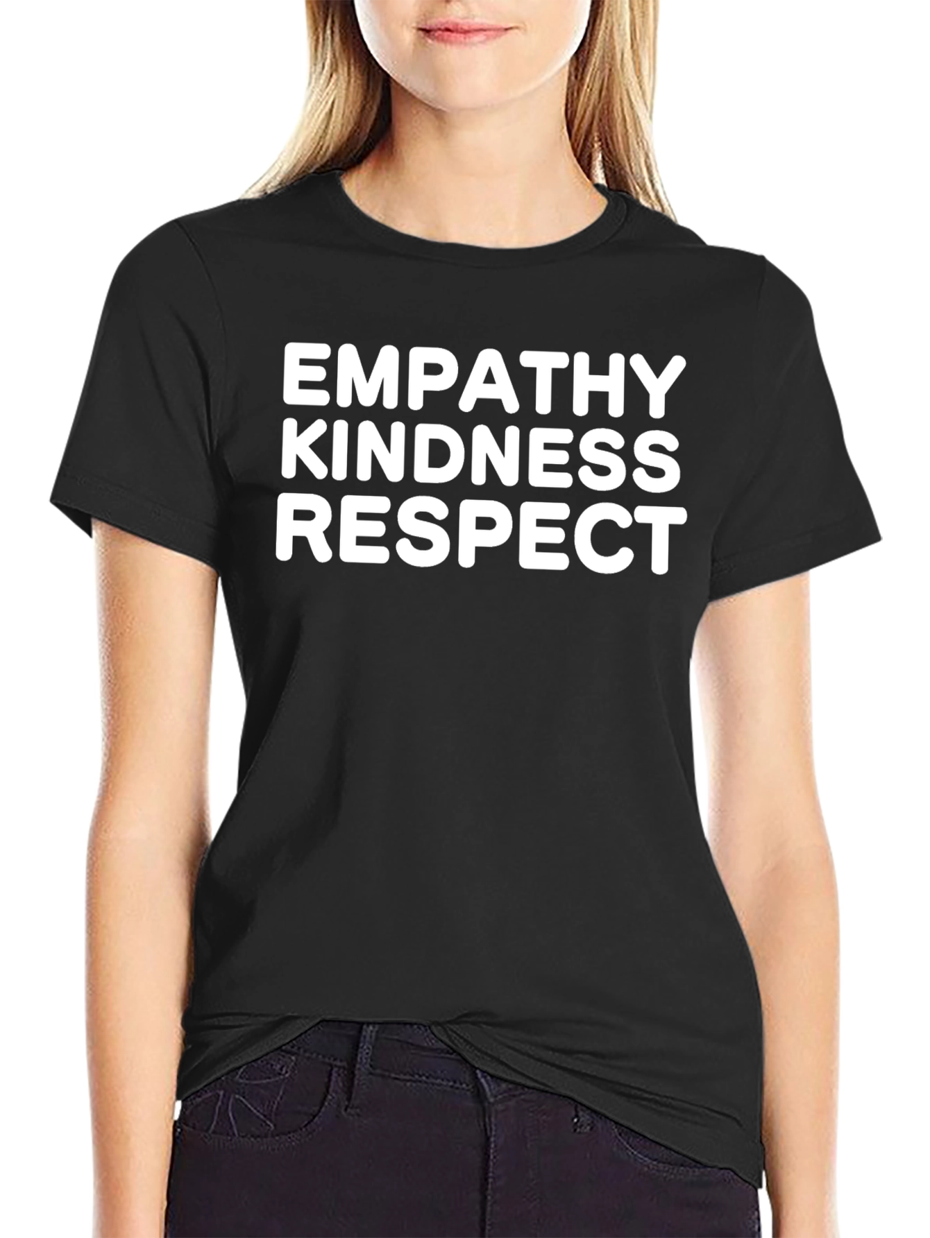 Empathy Kindness Respect Black T-Shirt