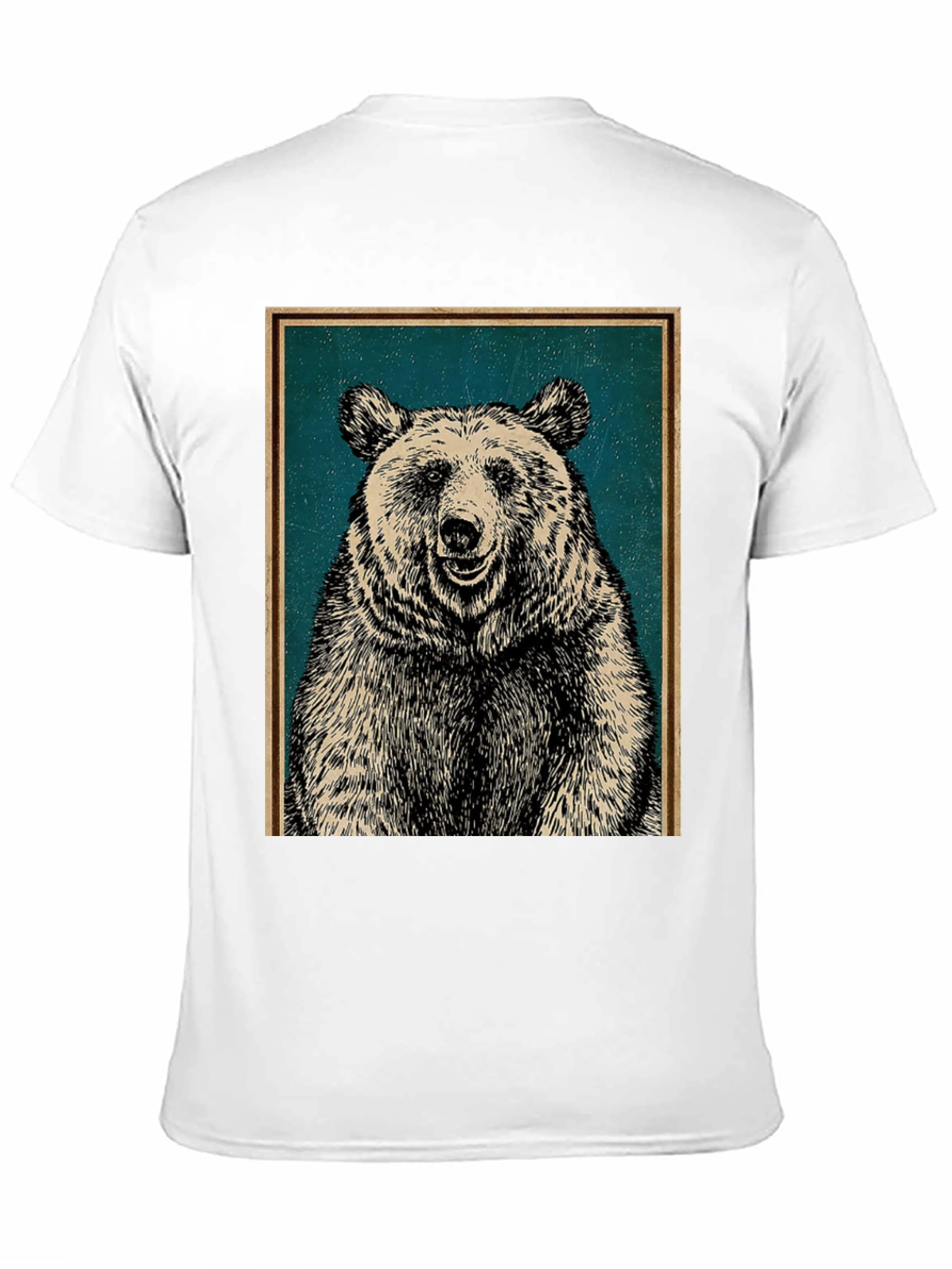 Bear Graphic Print Crew Neck T-Shirt