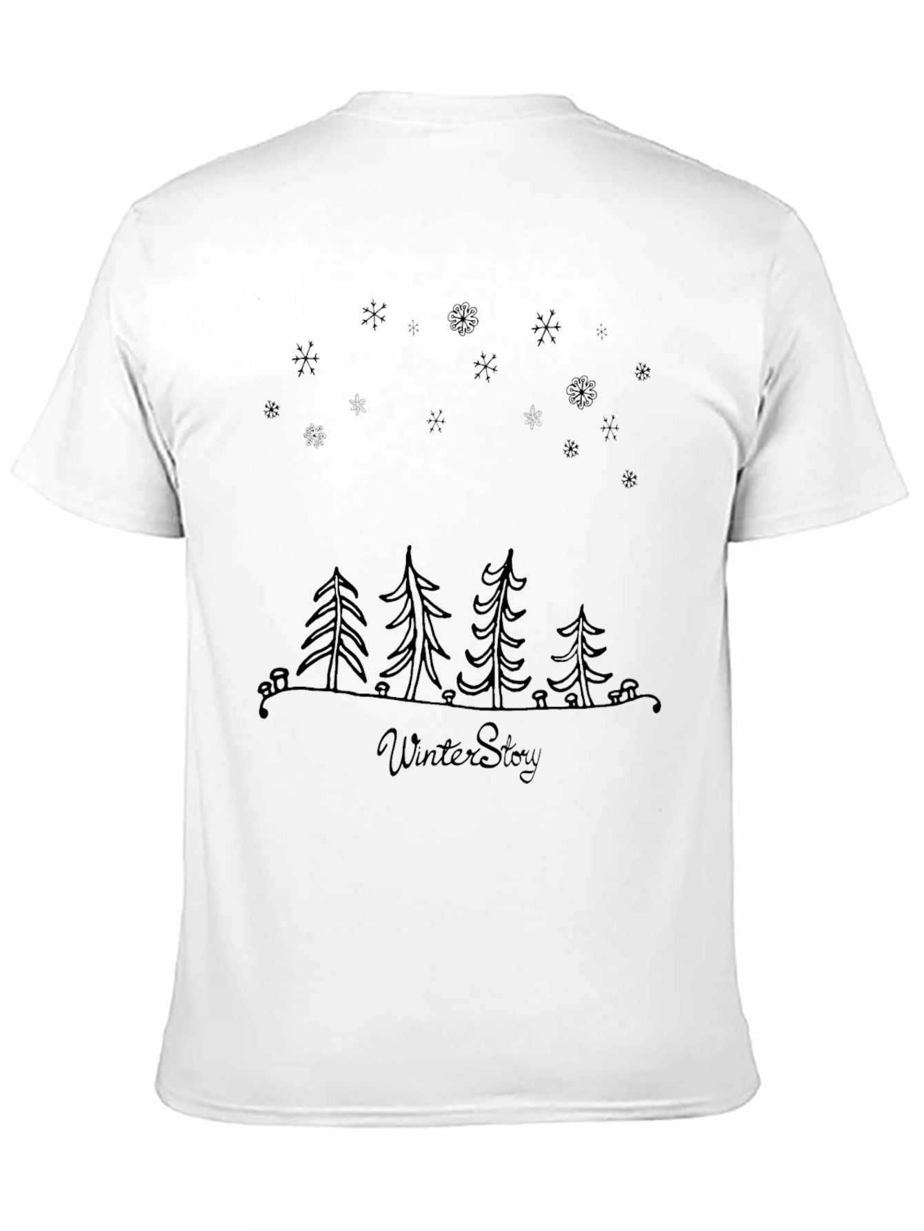 Winter Story Graphic Tee - Black
