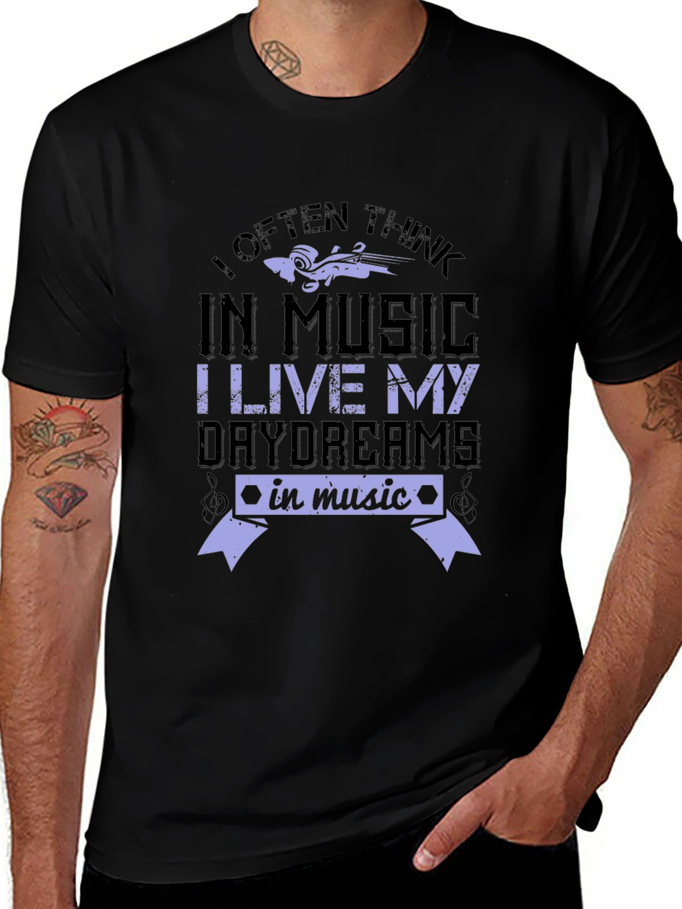 Music Lover T-Shirt - I Often Think In Music