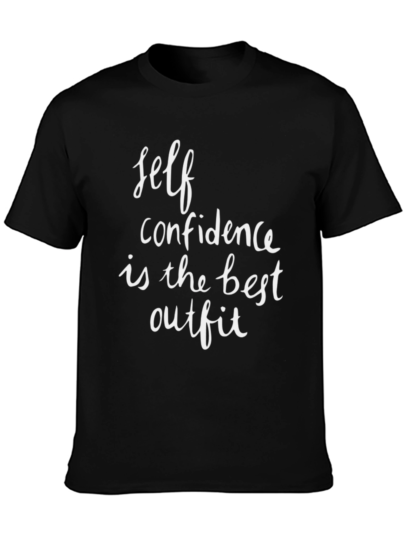 Self Confidence Black T-Shirt