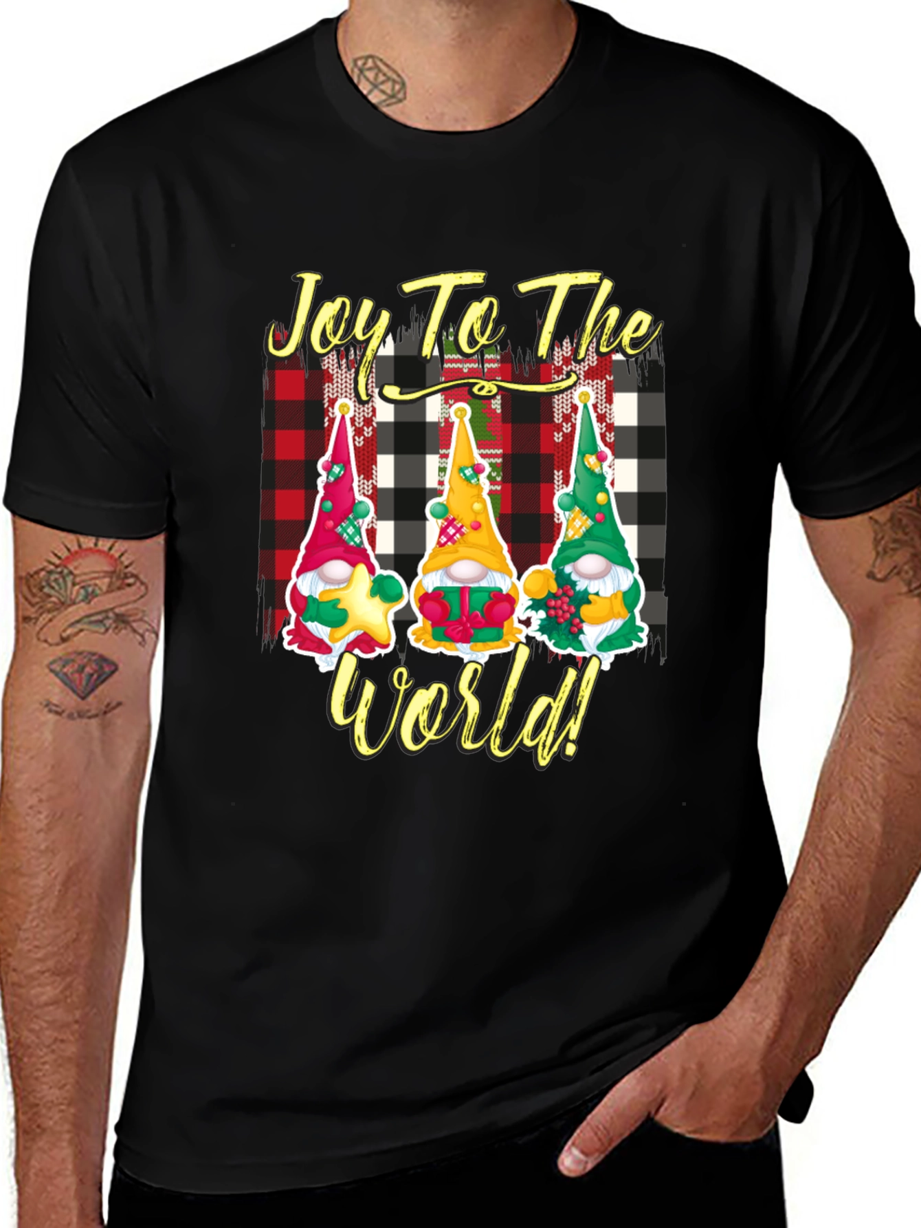Joy to the World Christmas Gnome T-Shirt