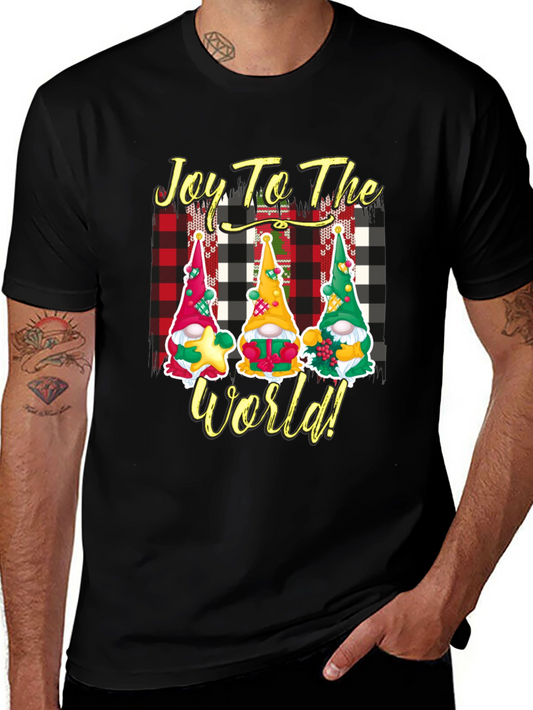 Joy to the World Christmas Gnome T-Shirt