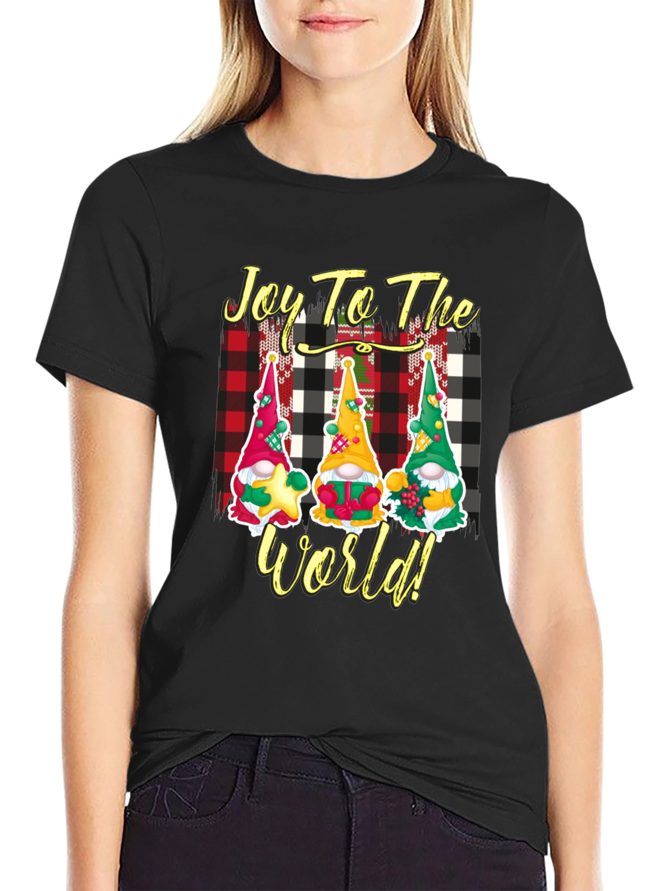 Joy to the World Christmas Gnome T-Shirt