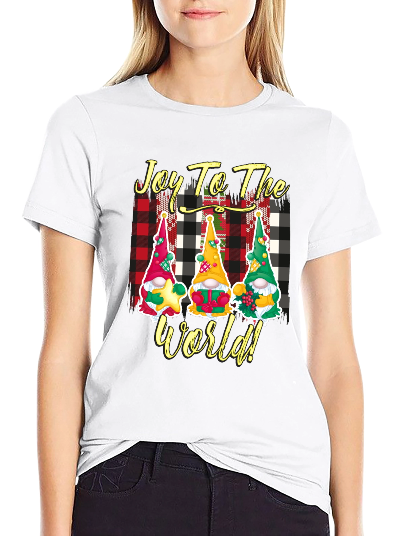 Joy to the World Christmas Gnome T-Shirt