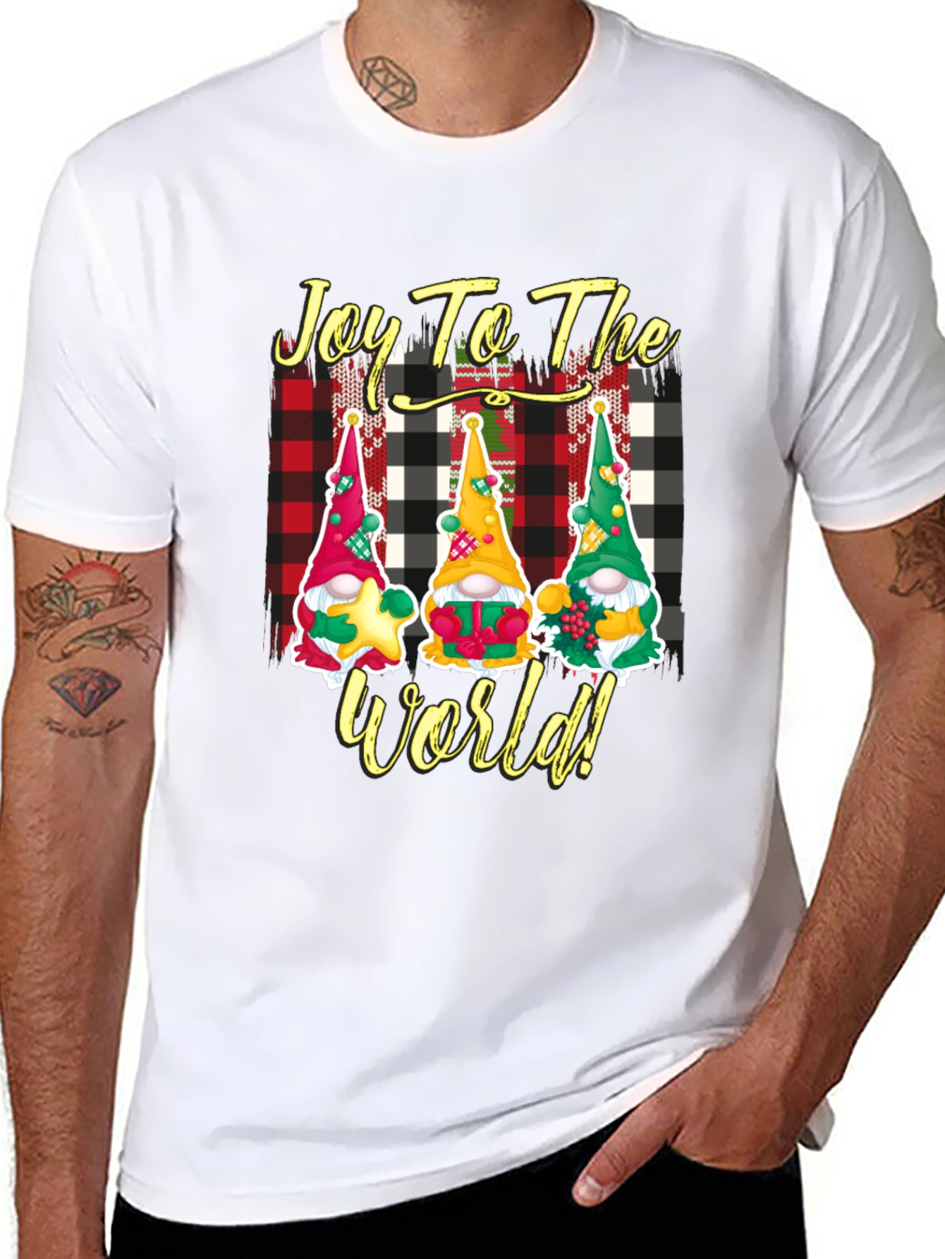 Joy to the World Christmas Gnome T-Shirt