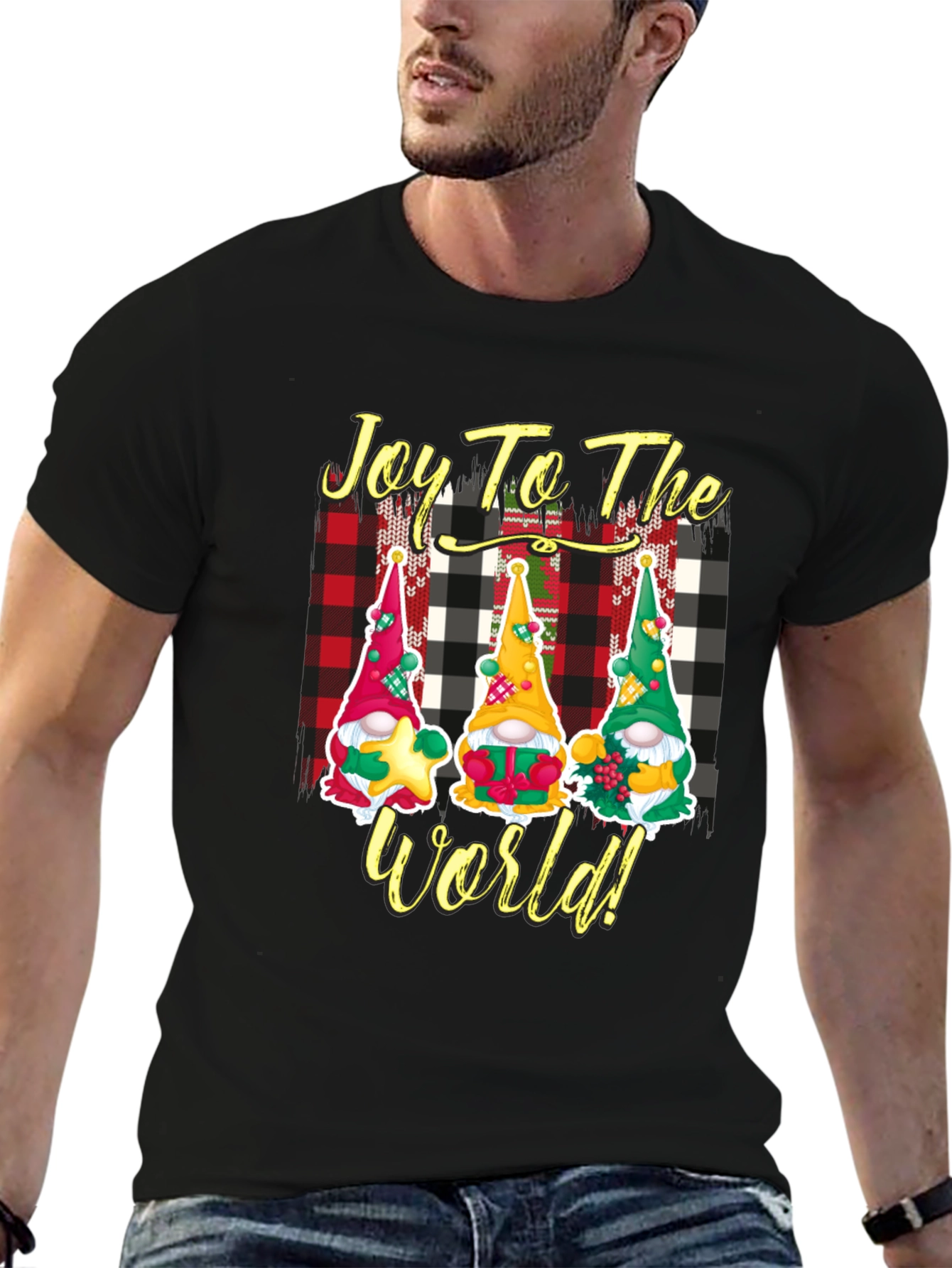 Joy to the World Christmas Gnome T-Shirt