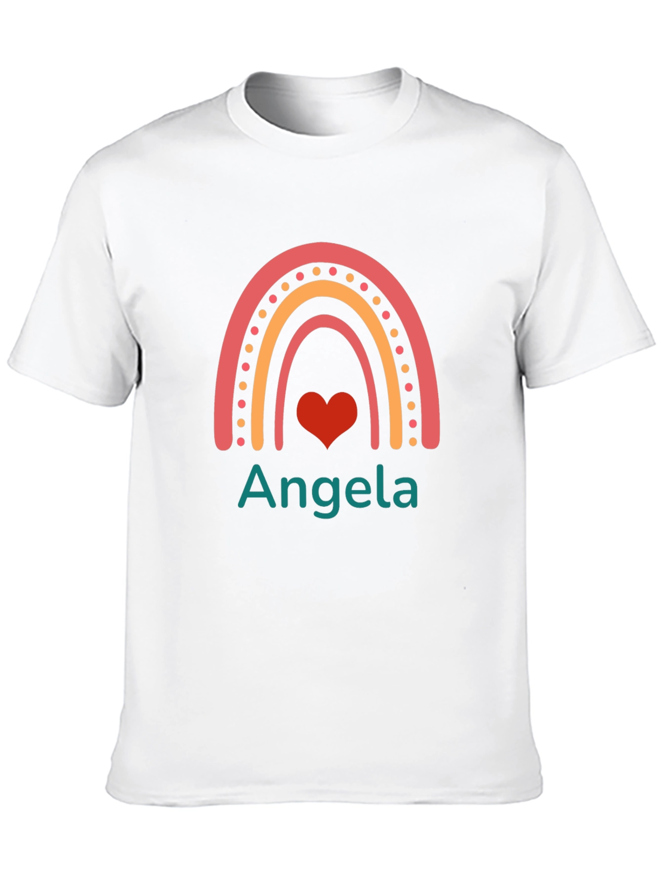 Personalized Rainbow Angela T-Shirt