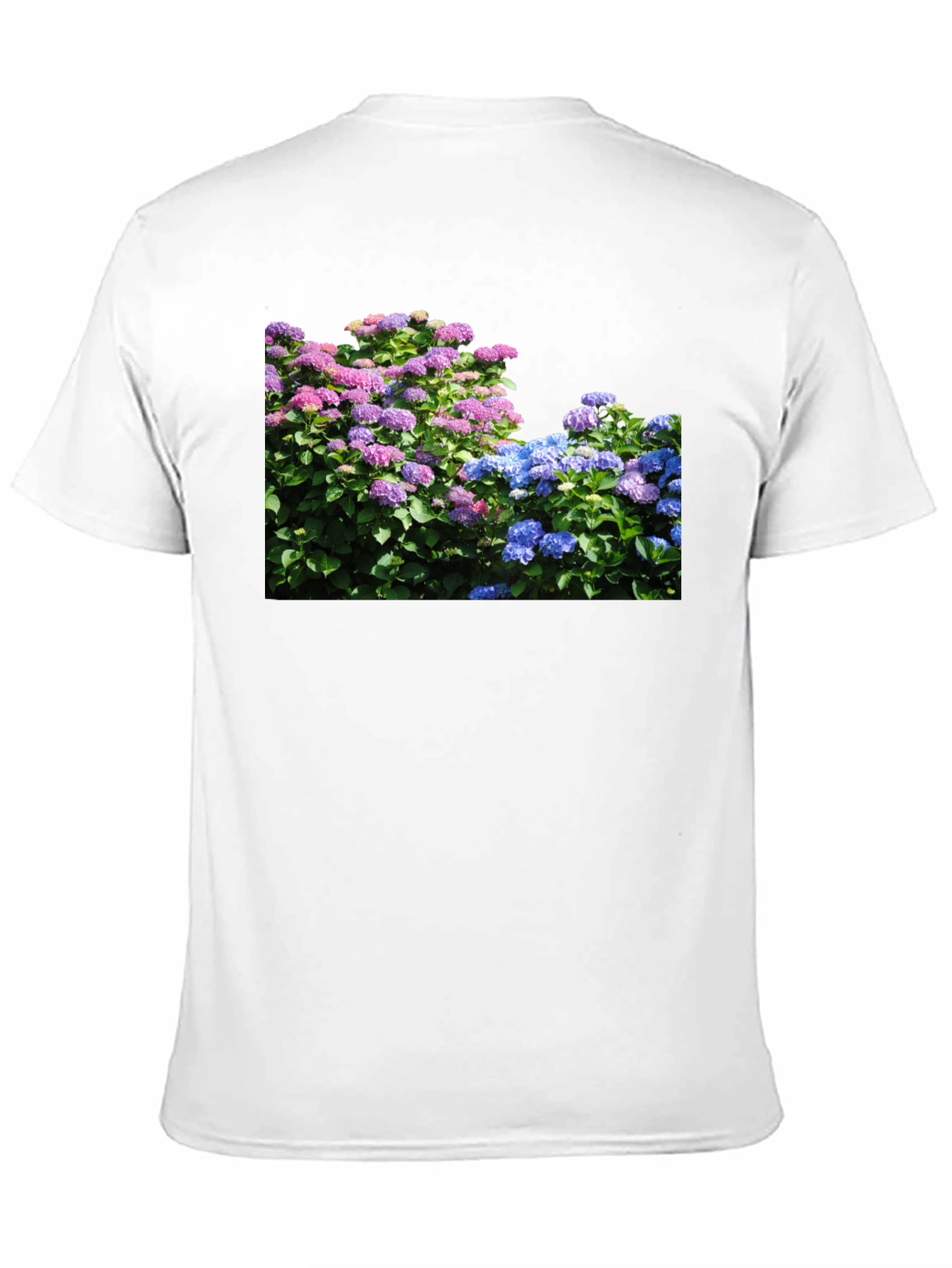 Floral Hydrangea Black T-Shirt