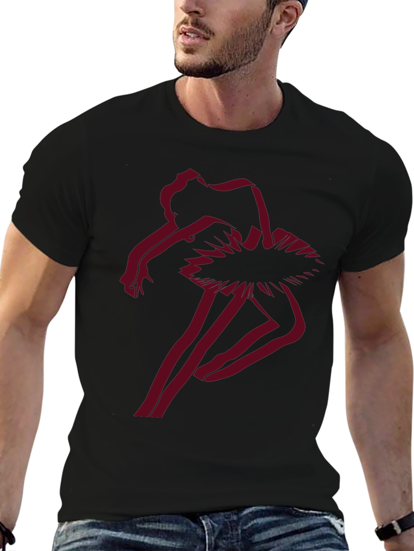 Ballerina Graphic Tee - Unique Dance T-Shirt
