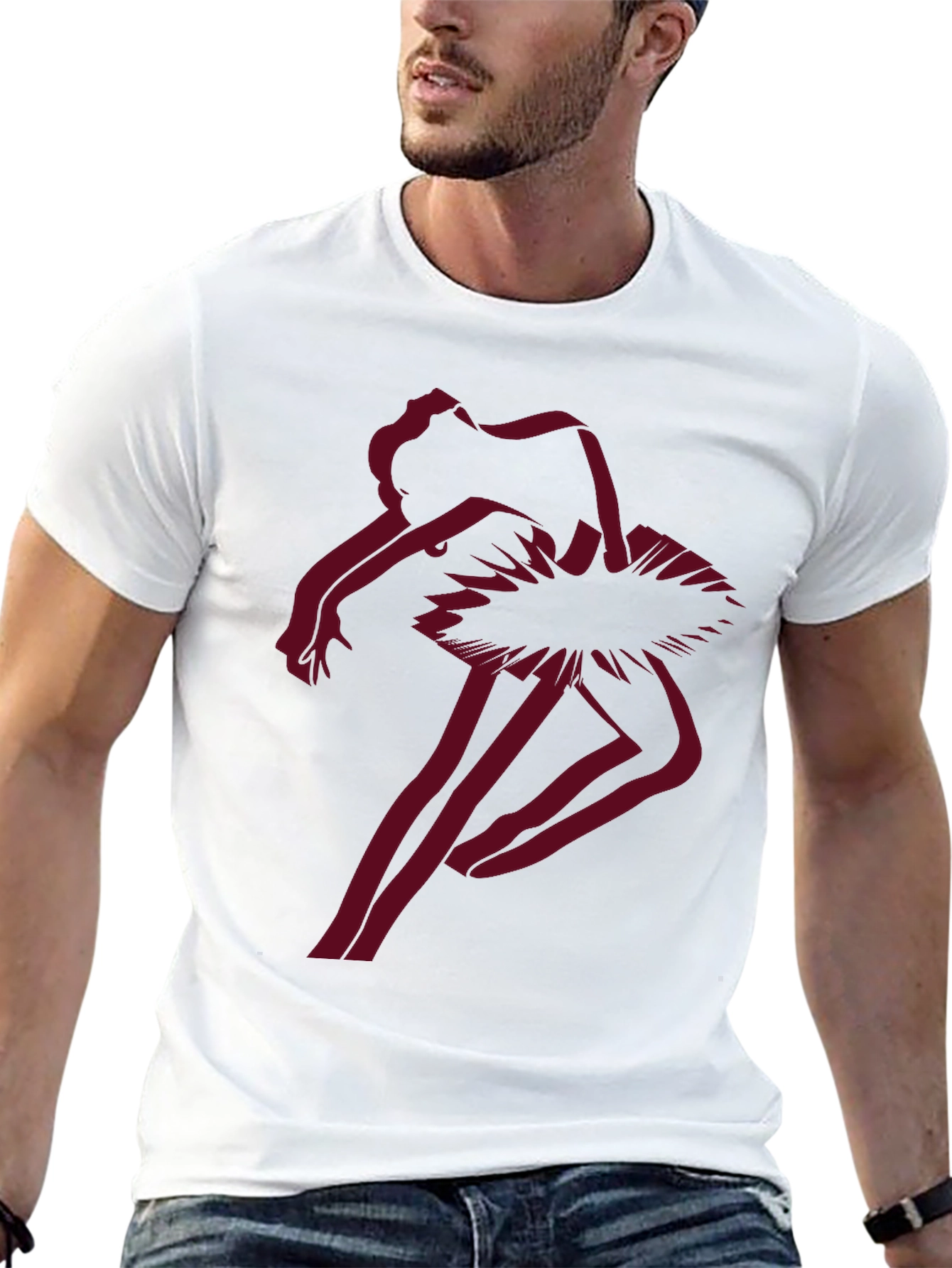 Ballerina Graphic Tee - Unique Dance T-Shirt