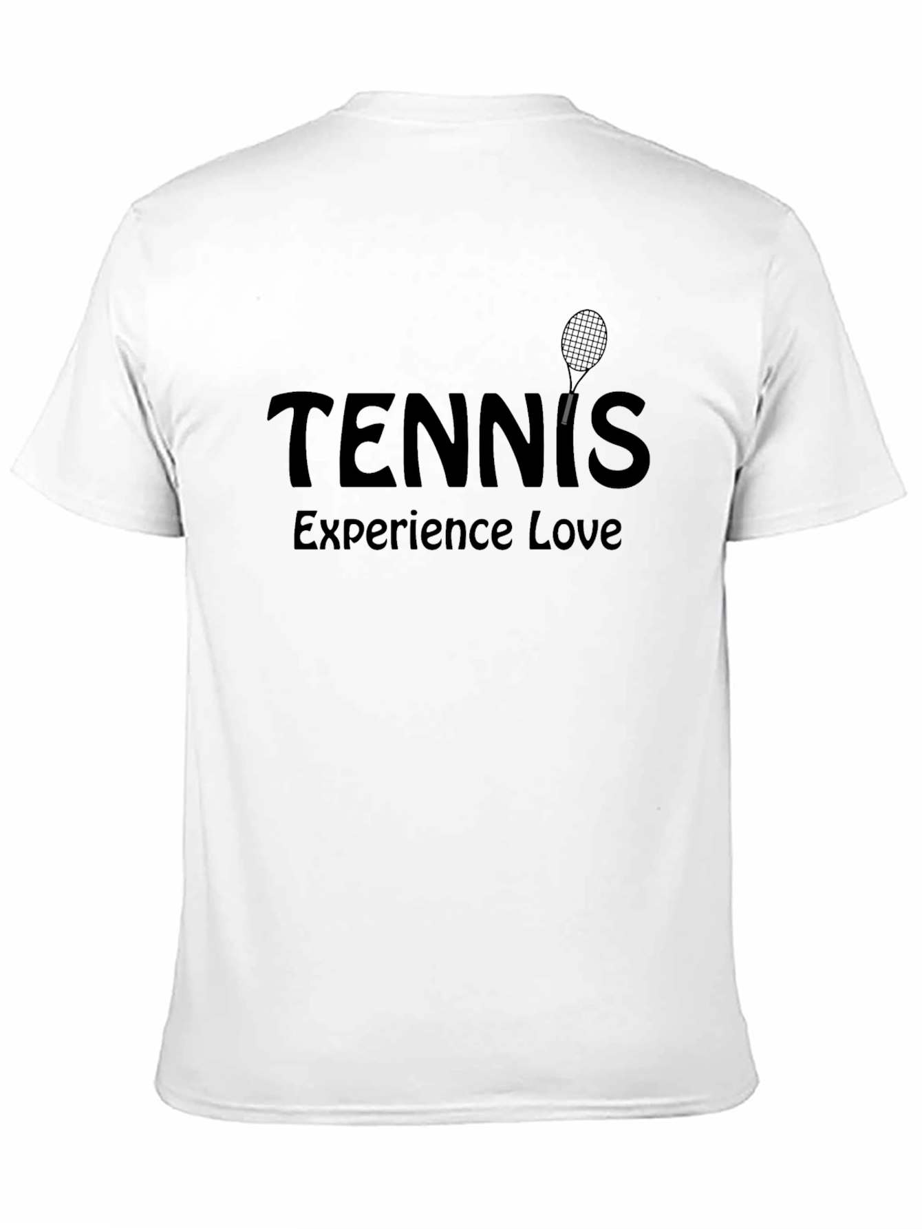 Tennis Experience Love Black Graphic Tee