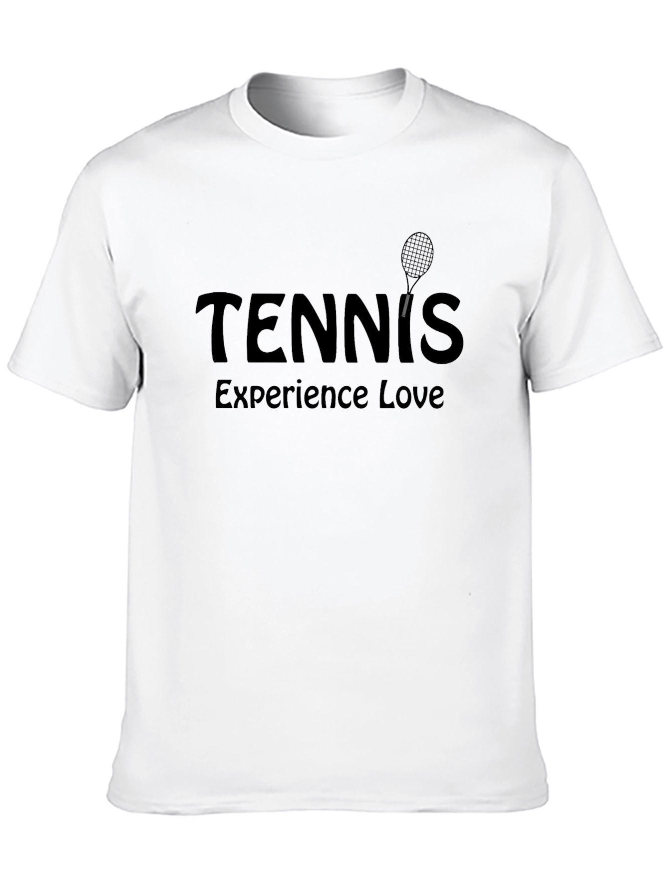 Tennis Experience Love Black Graphic Tee