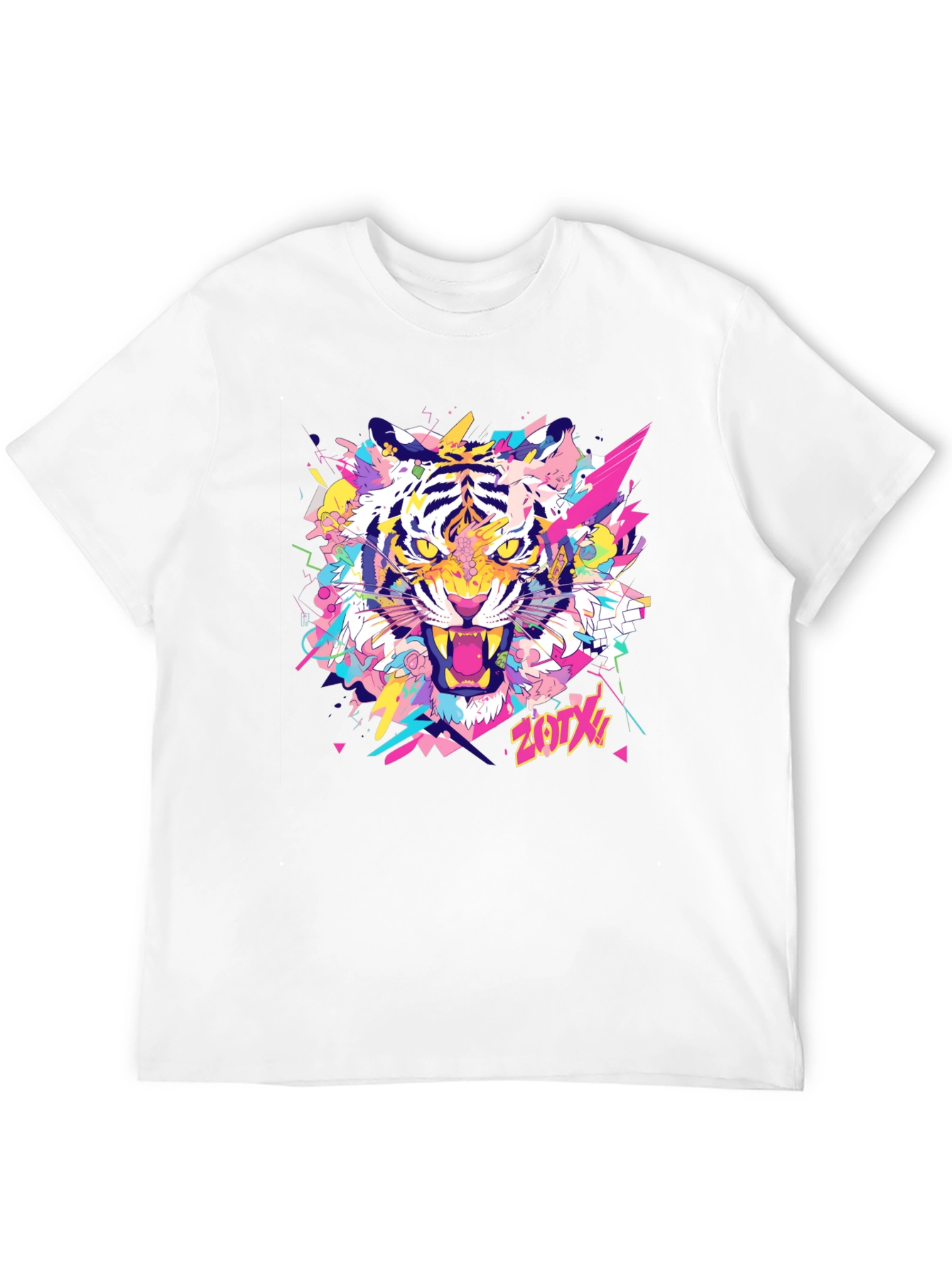 Bold Tiger Graphic Tee - Mens Black T-Shirt