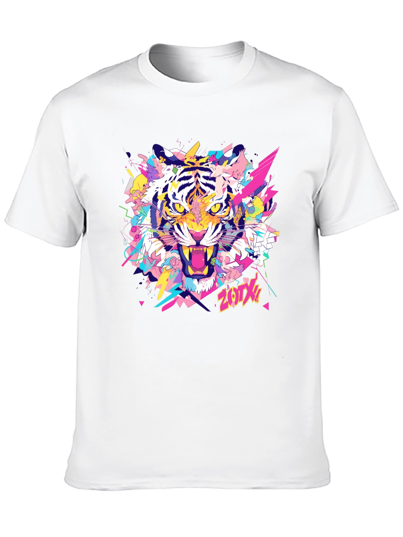 Bold Tiger Graphic Tee - Mens Black T-Shirt