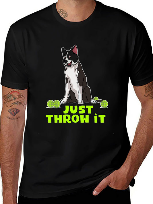Just Throw It Dog Graphic T-Shirt