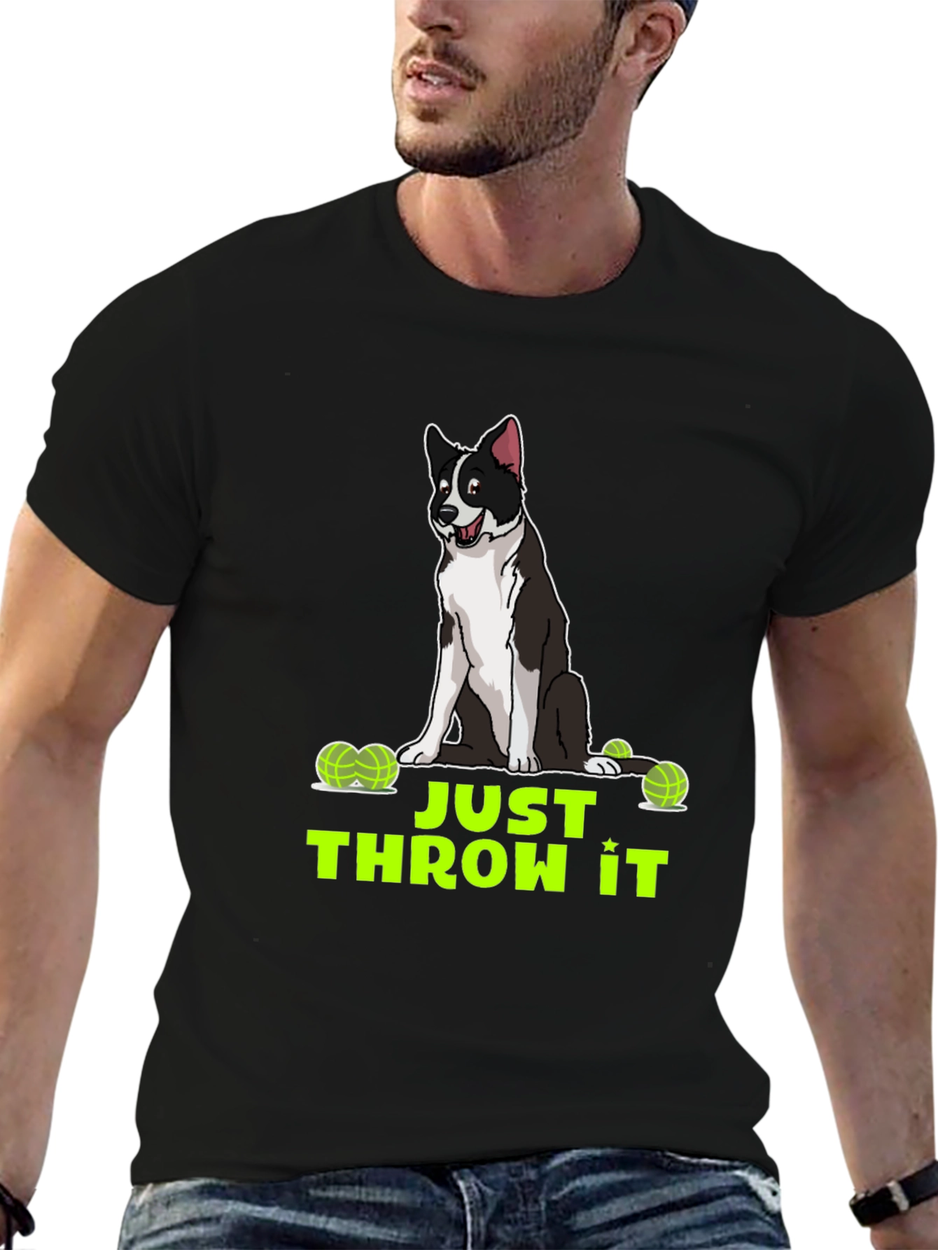 Just Throw It Dog Graphic T-Shirt