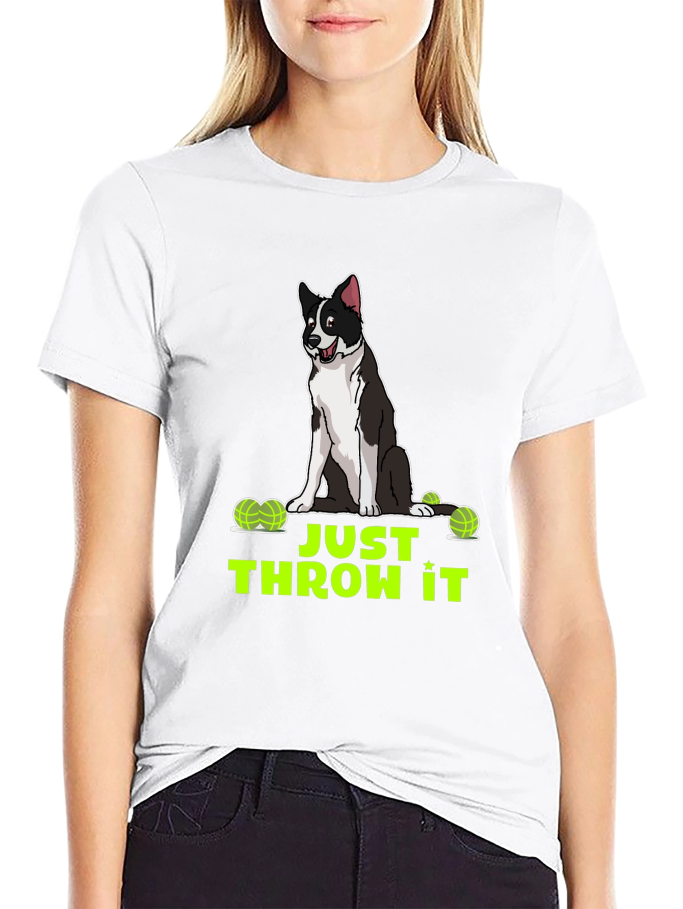Just Throw It Dog Graphic T-Shirt