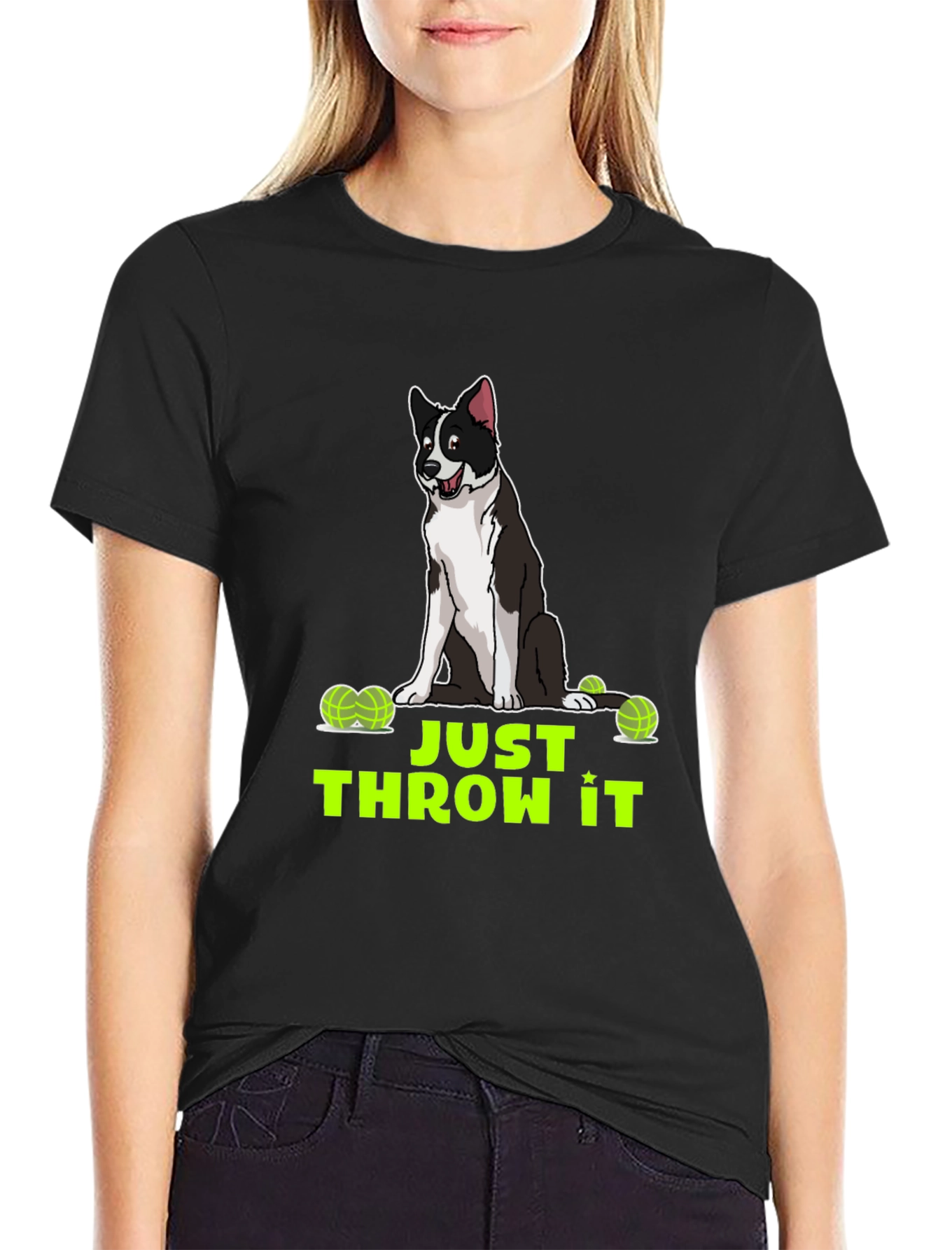 Just Throw It Dog Graphic T-Shirt