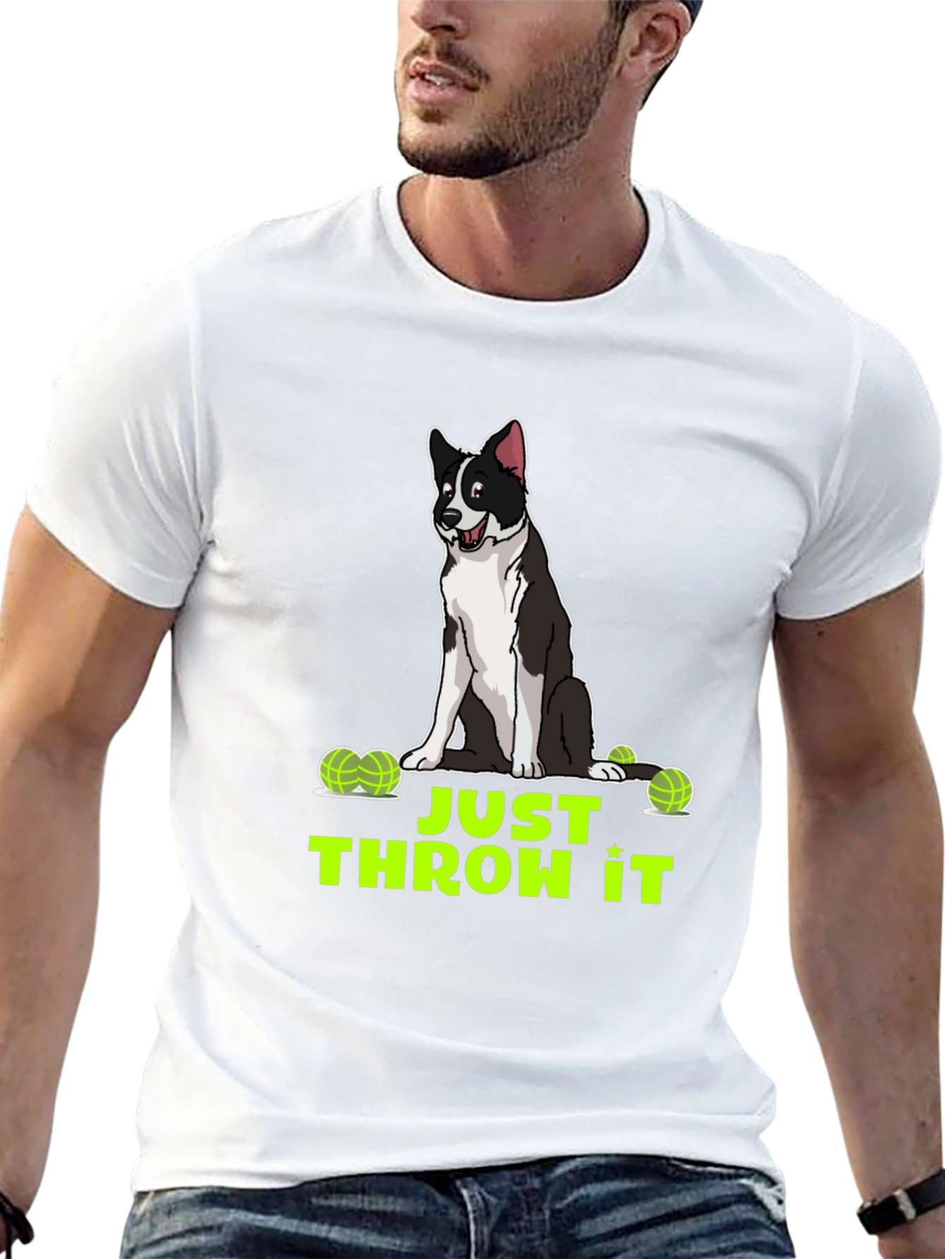 Just Throw It Dog Graphic T-Shirt