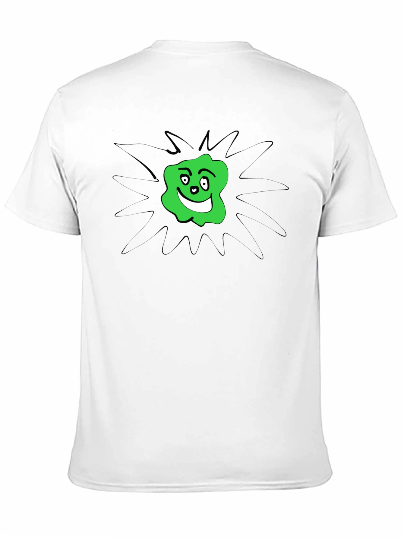 Groovy Green Blob Graphic Tee - Black