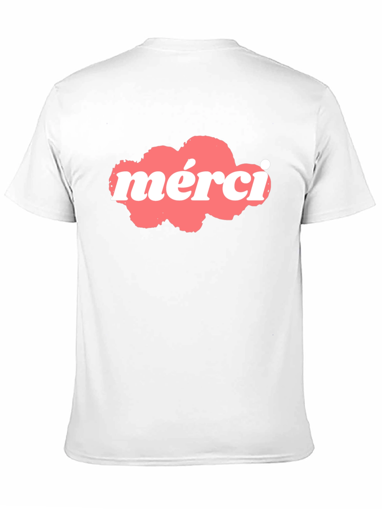 Merci Graphic T-Shirt - Black Cotton Blend