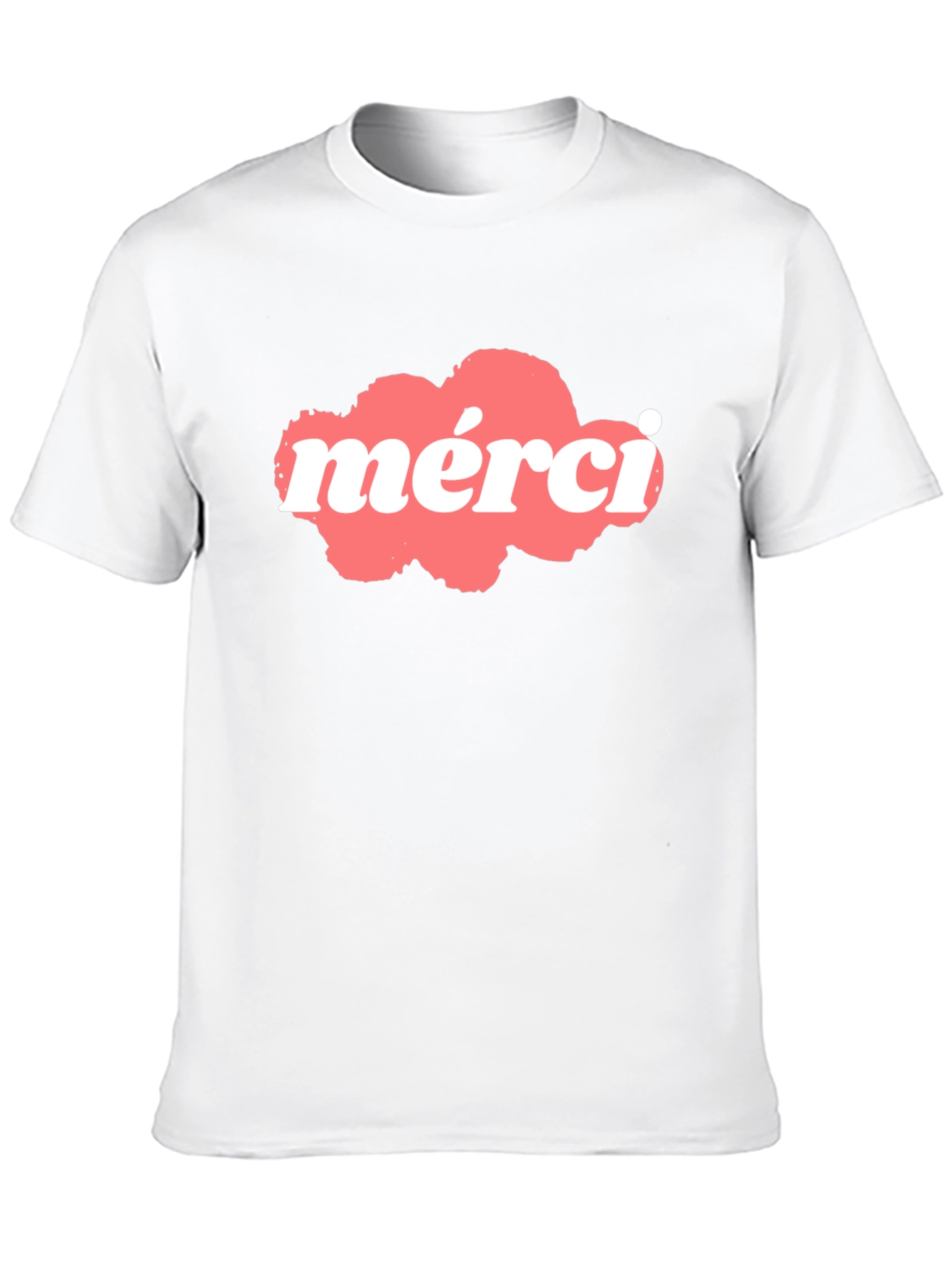 Merci Graphic T-Shirt - Black Cotton Blend