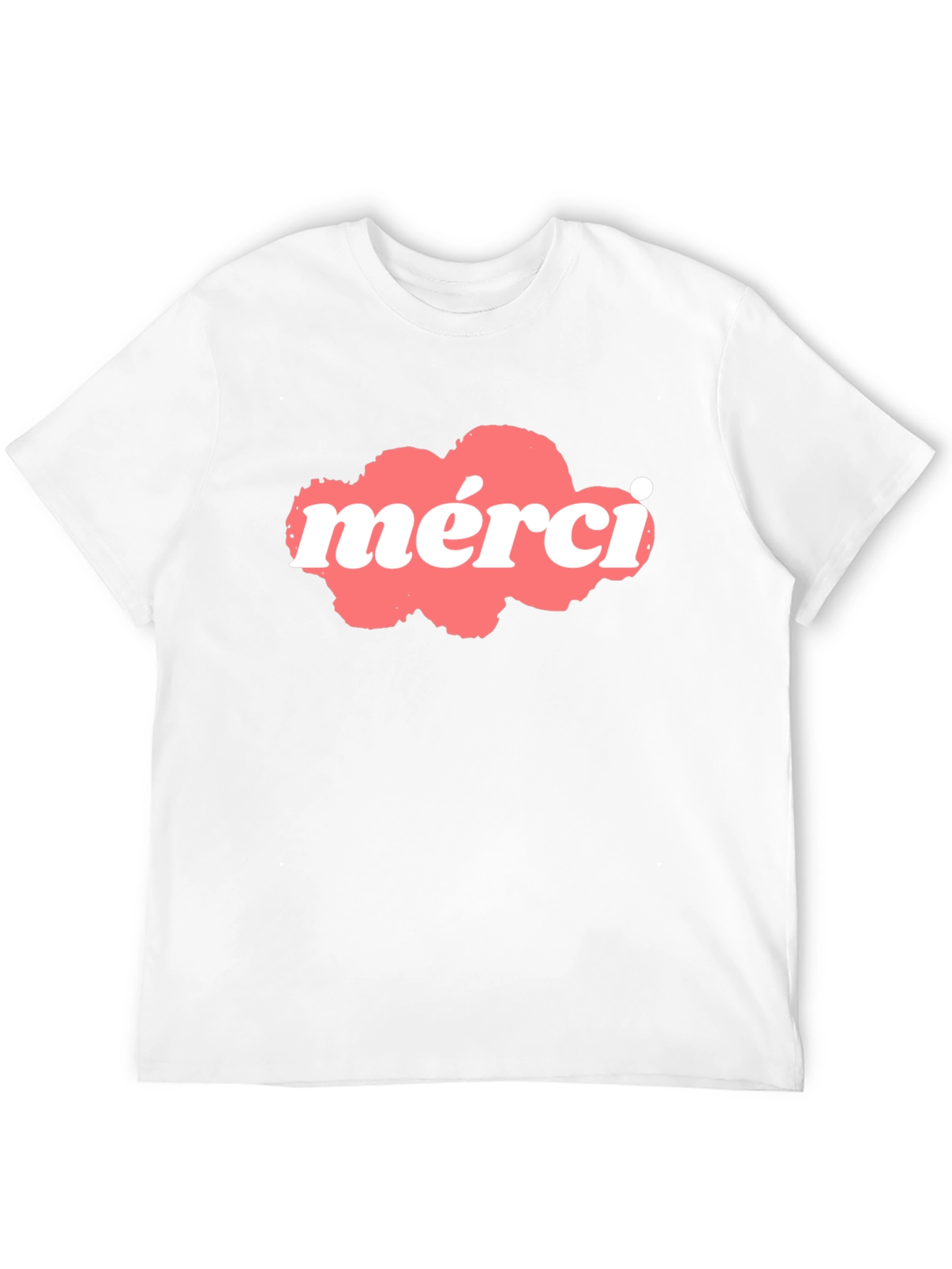 Merci Graphic T-Shirt - Black Cotton Blend