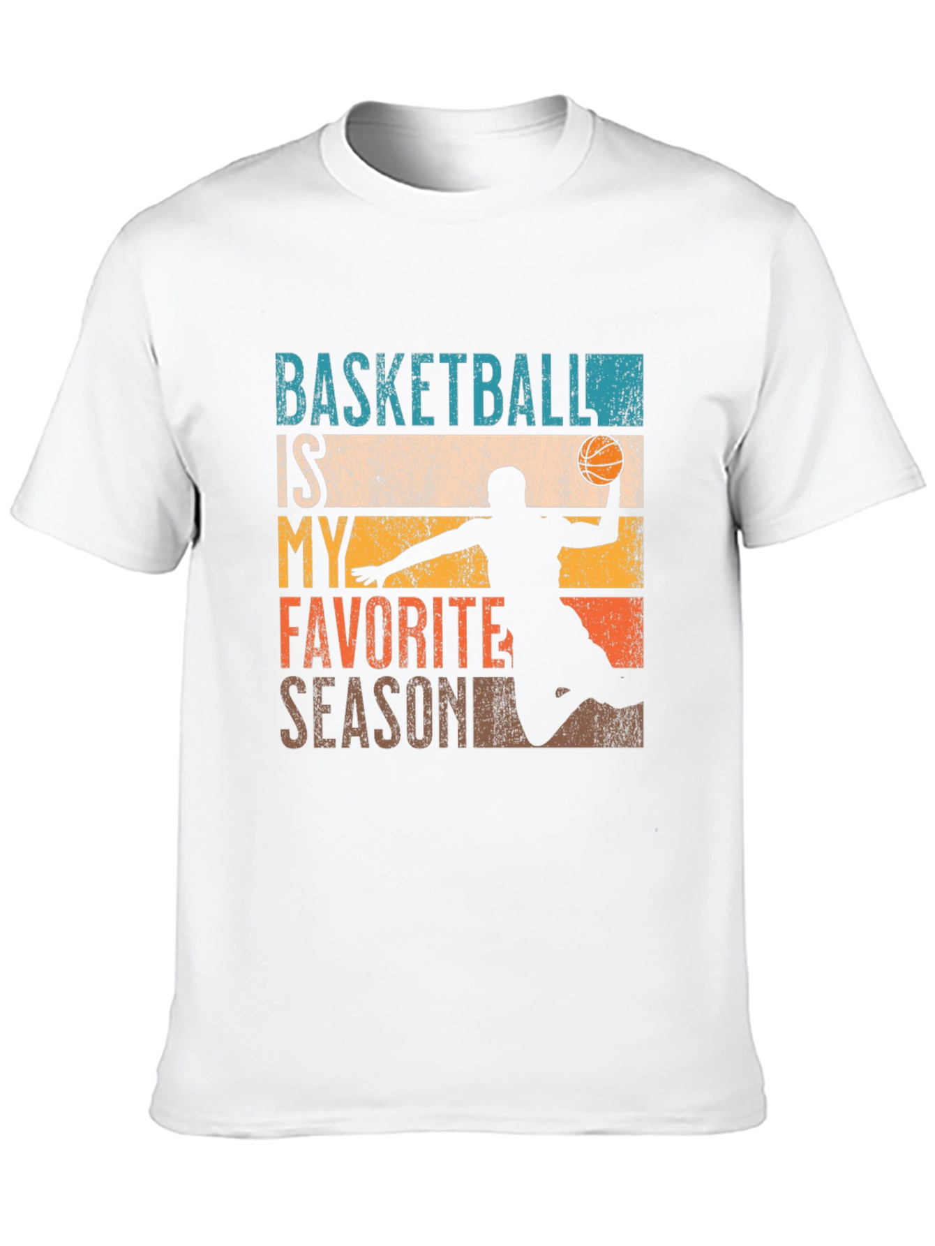 Basketball is My Favorite Season Black T-Shirt