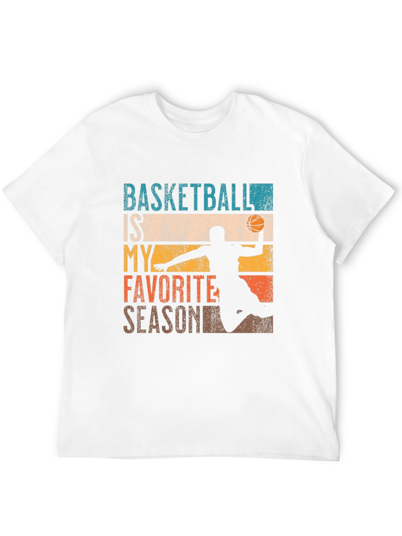 Basketball is My Favorite Season Black T-Shirt
