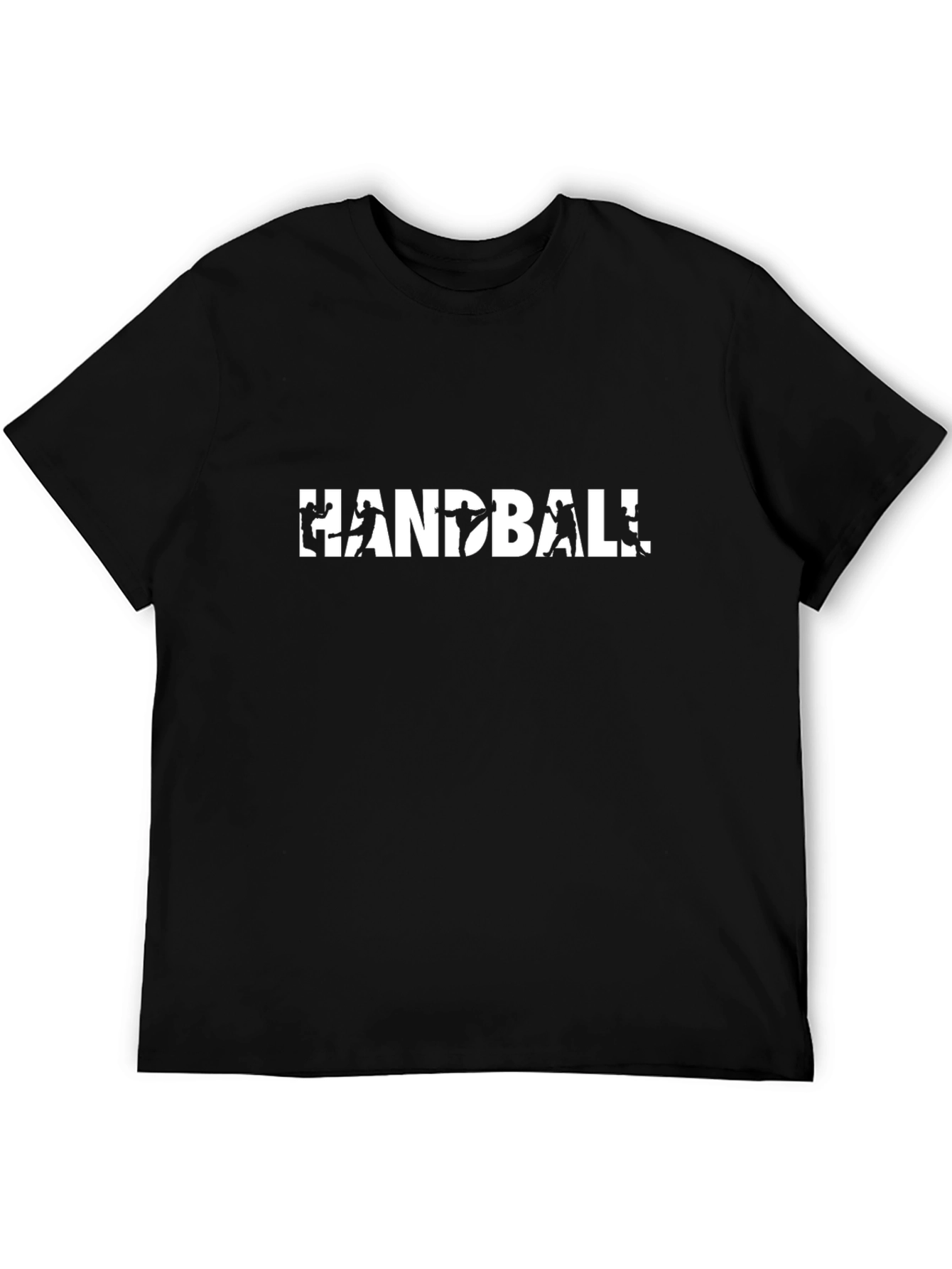 Handball Graphic Tee - Stylish Player Silhouette Shirt