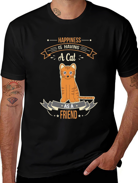 Happiness is Having a Cat T-Shirt