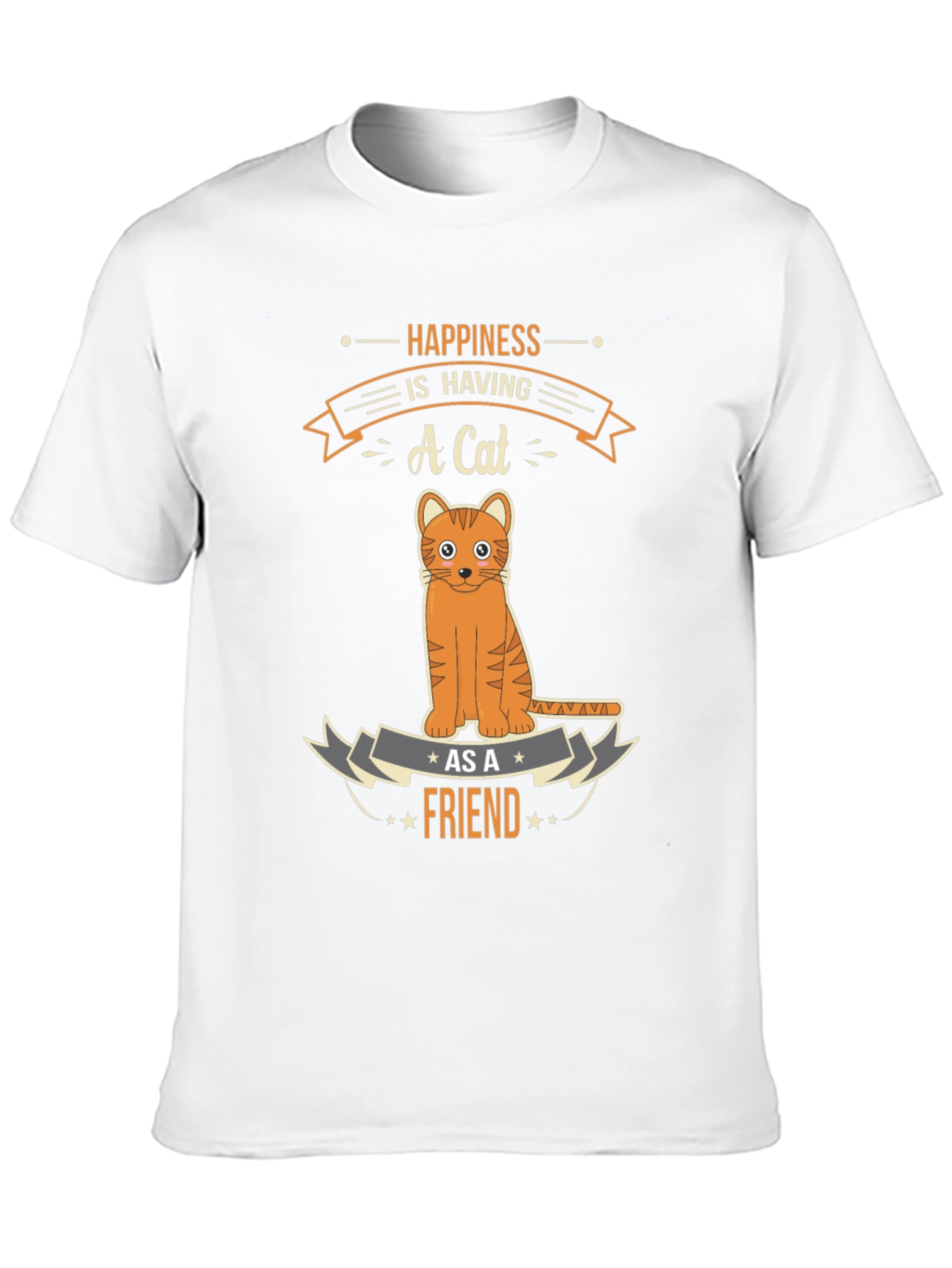 Happiness is Having a Cat T-Shirt