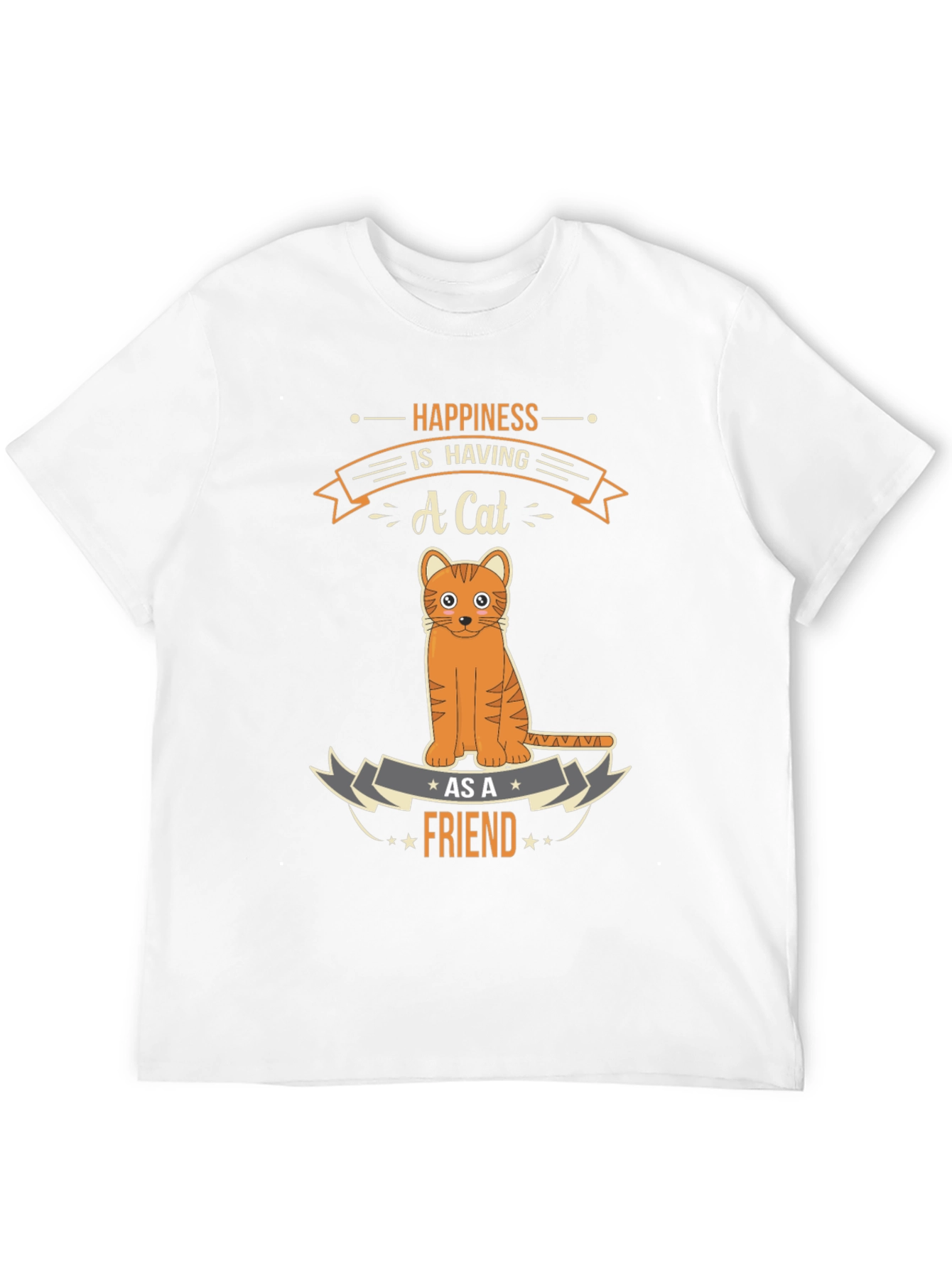 Happiness is Having a Cat T-Shirt