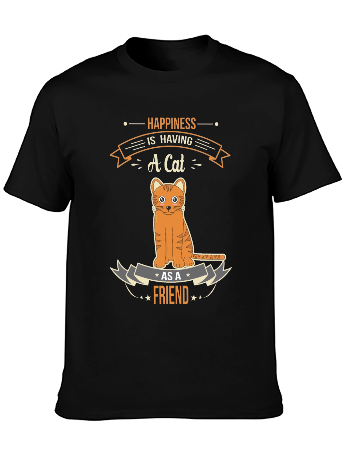 Happiness is Having a Cat T-Shirt