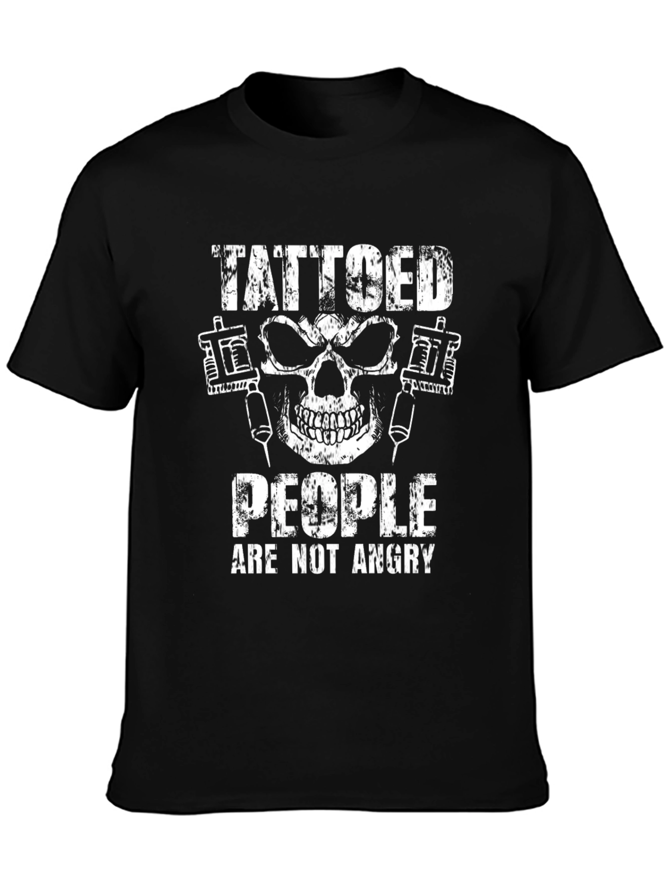 Tattooed People Skull Graphic T-Shirt - Black