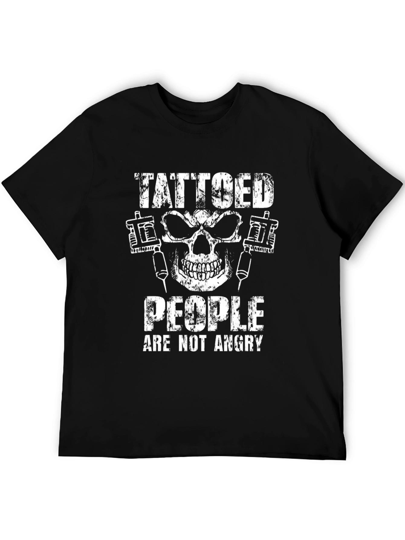 Tattooed People Skull Graphic T-Shirt - Black