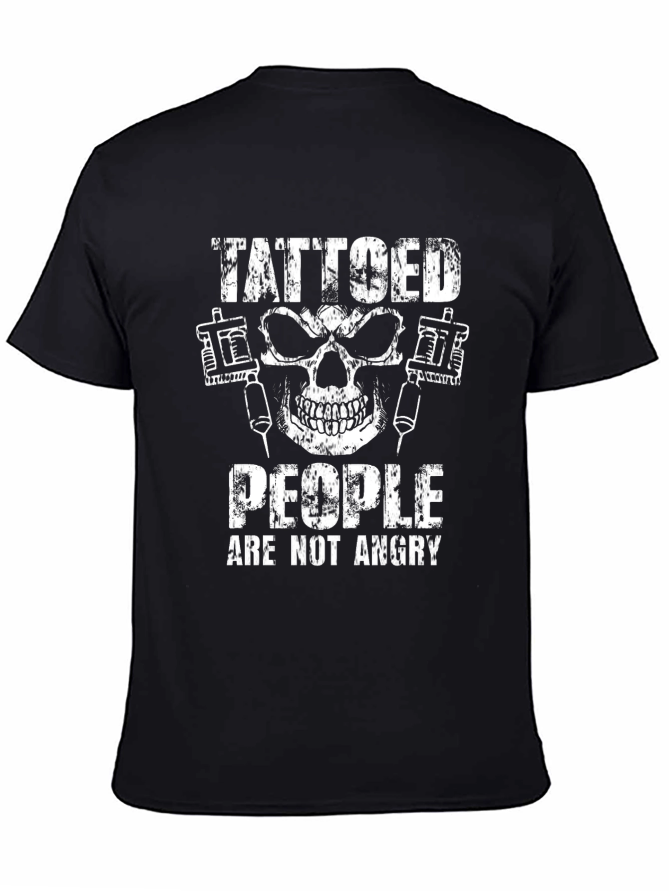 Tattooed People Skull Graphic T-Shirt - Black