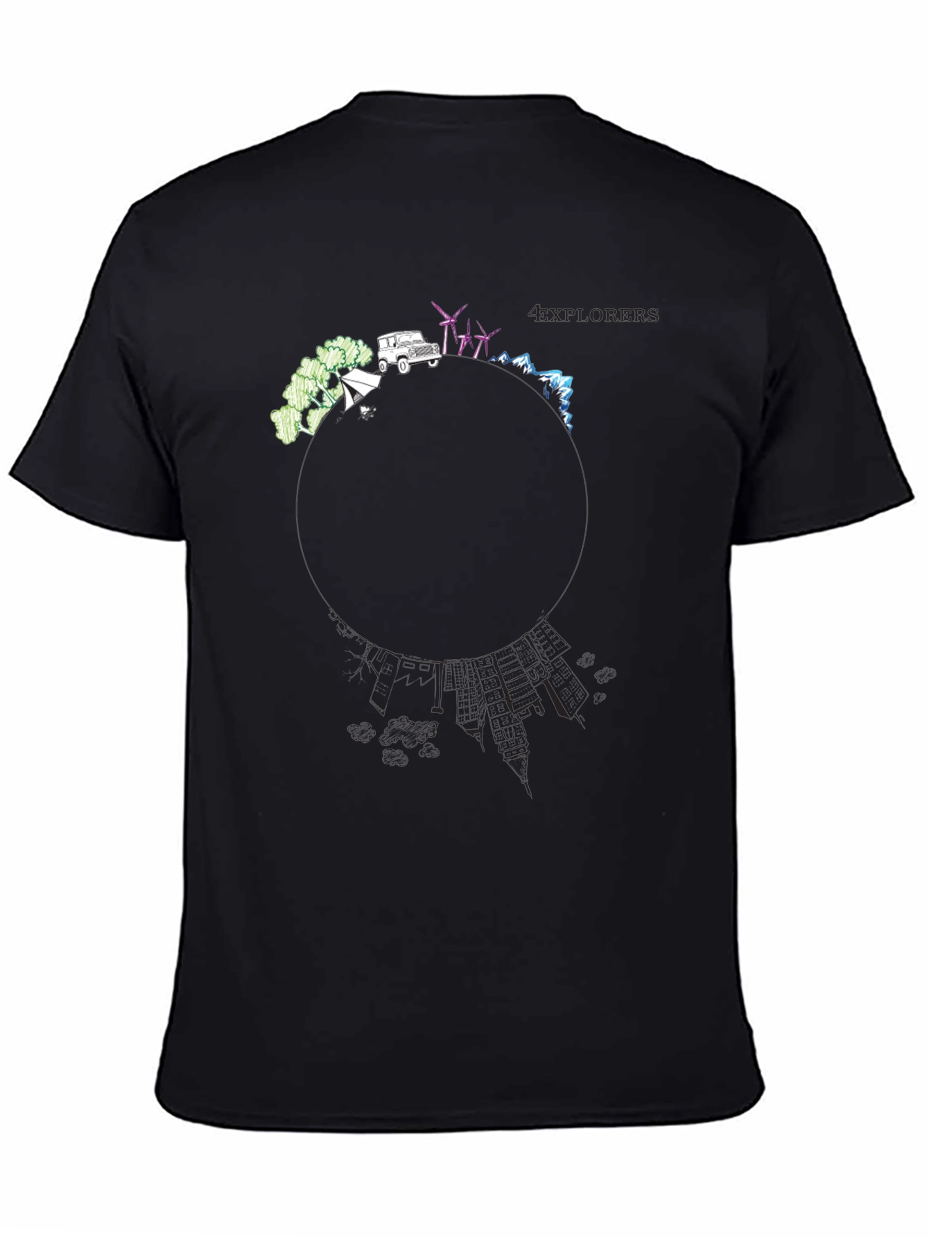 Explorers Graphic T-Shirt - Black Adventure Tee