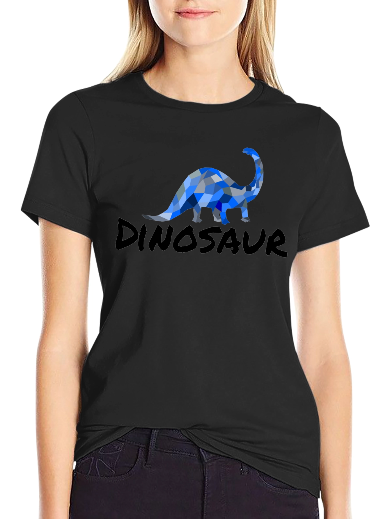 Geometric Dinosaur Graphic Tee