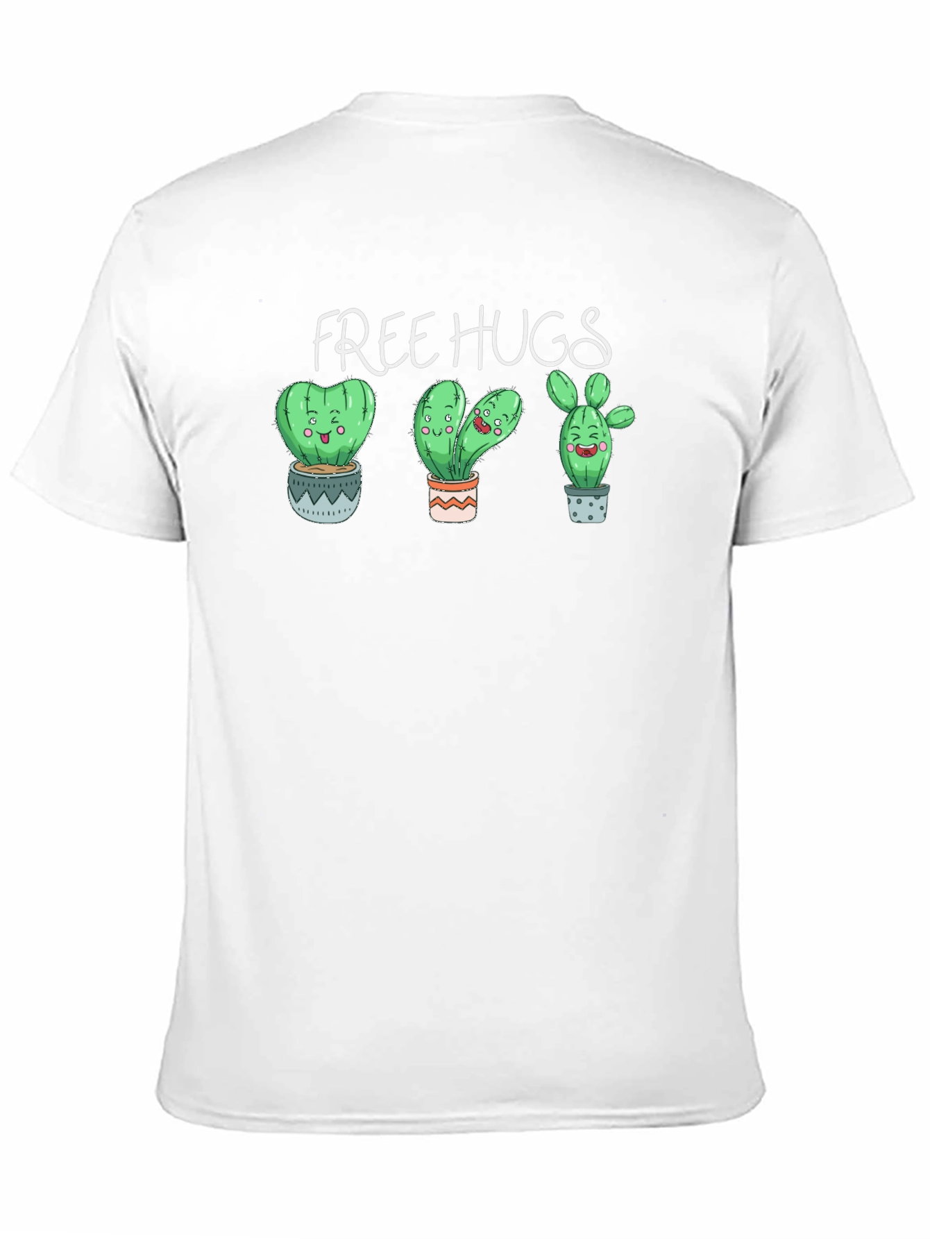 Free Hugs Cactus Graphic T-Shirt