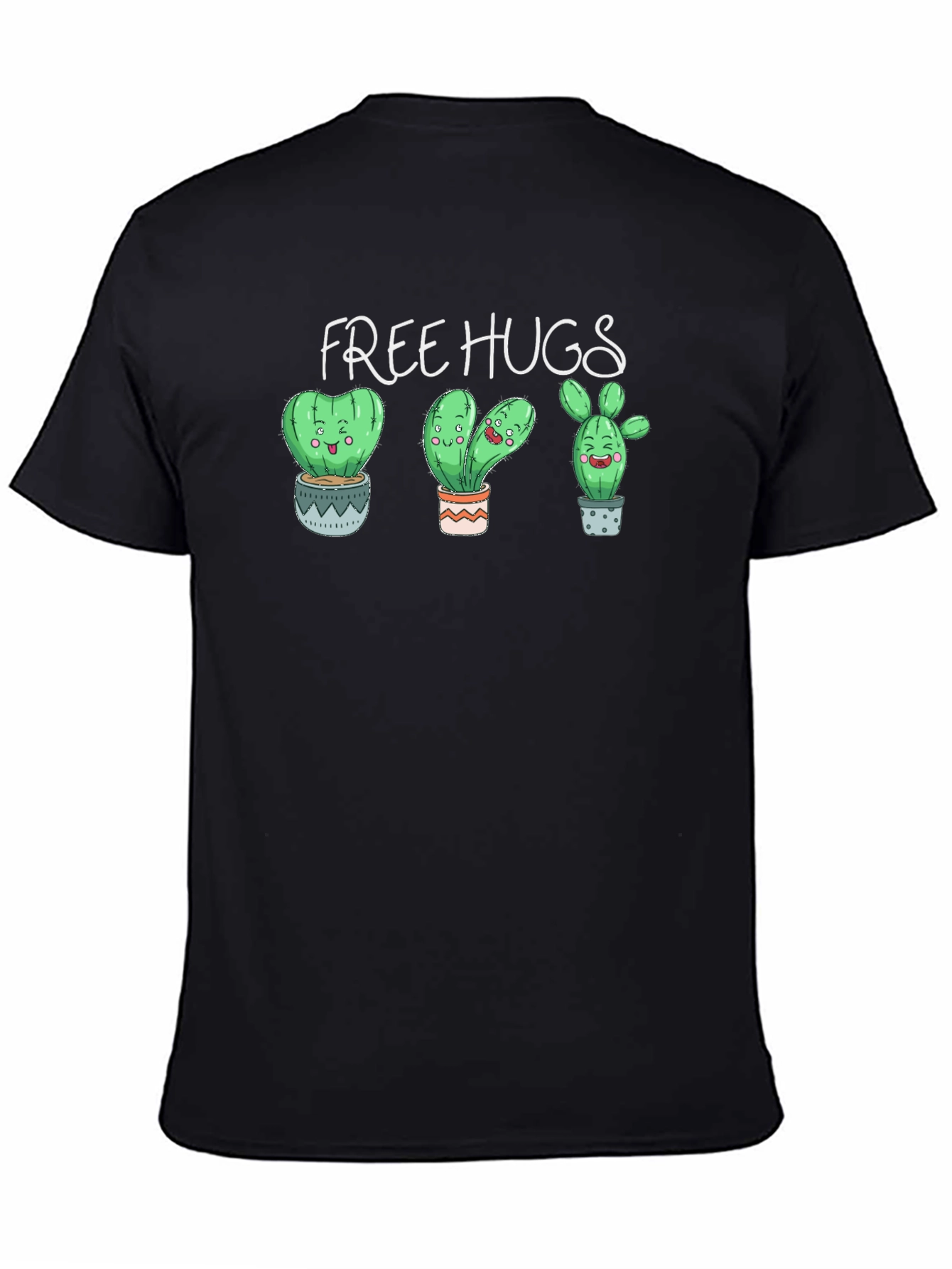 Free Hugs Cactus Graphic T-Shirt