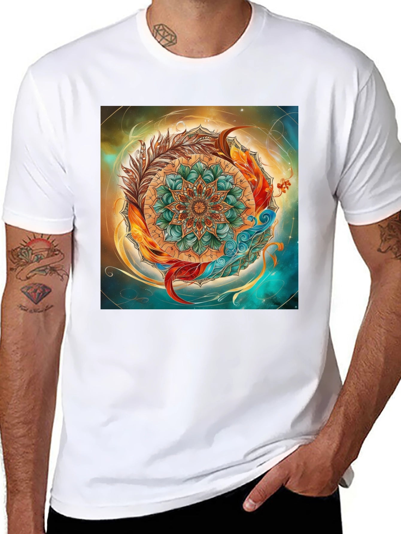 Mandala Art Graphic Tee - Unique Design