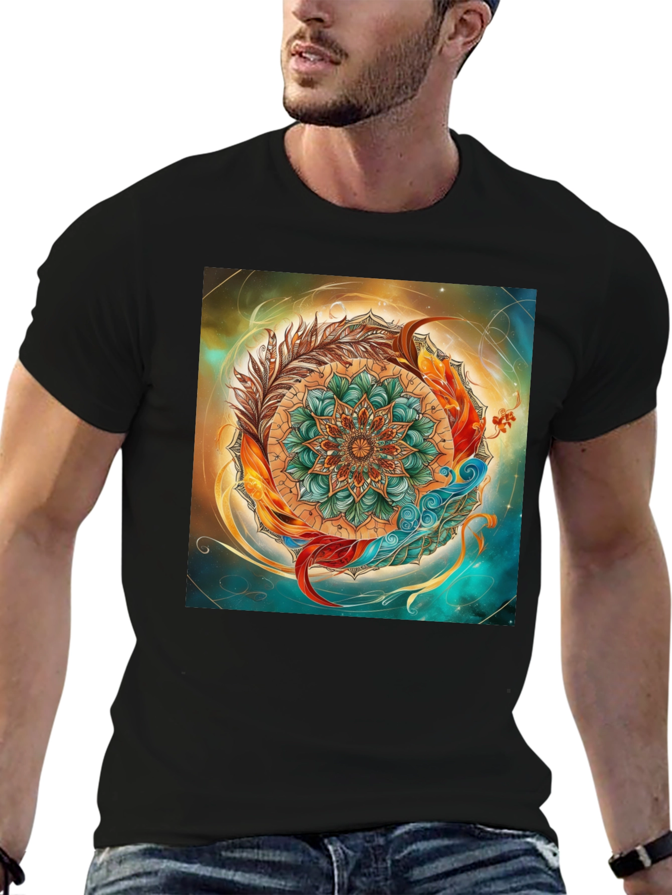 Mandala Art Graphic Tee - Unique Design