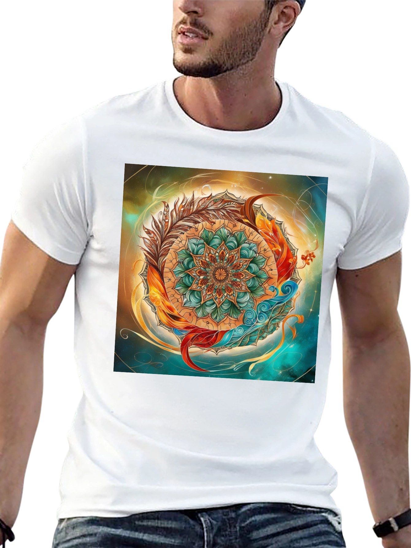 Mandala Art Graphic Tee - Unique Design