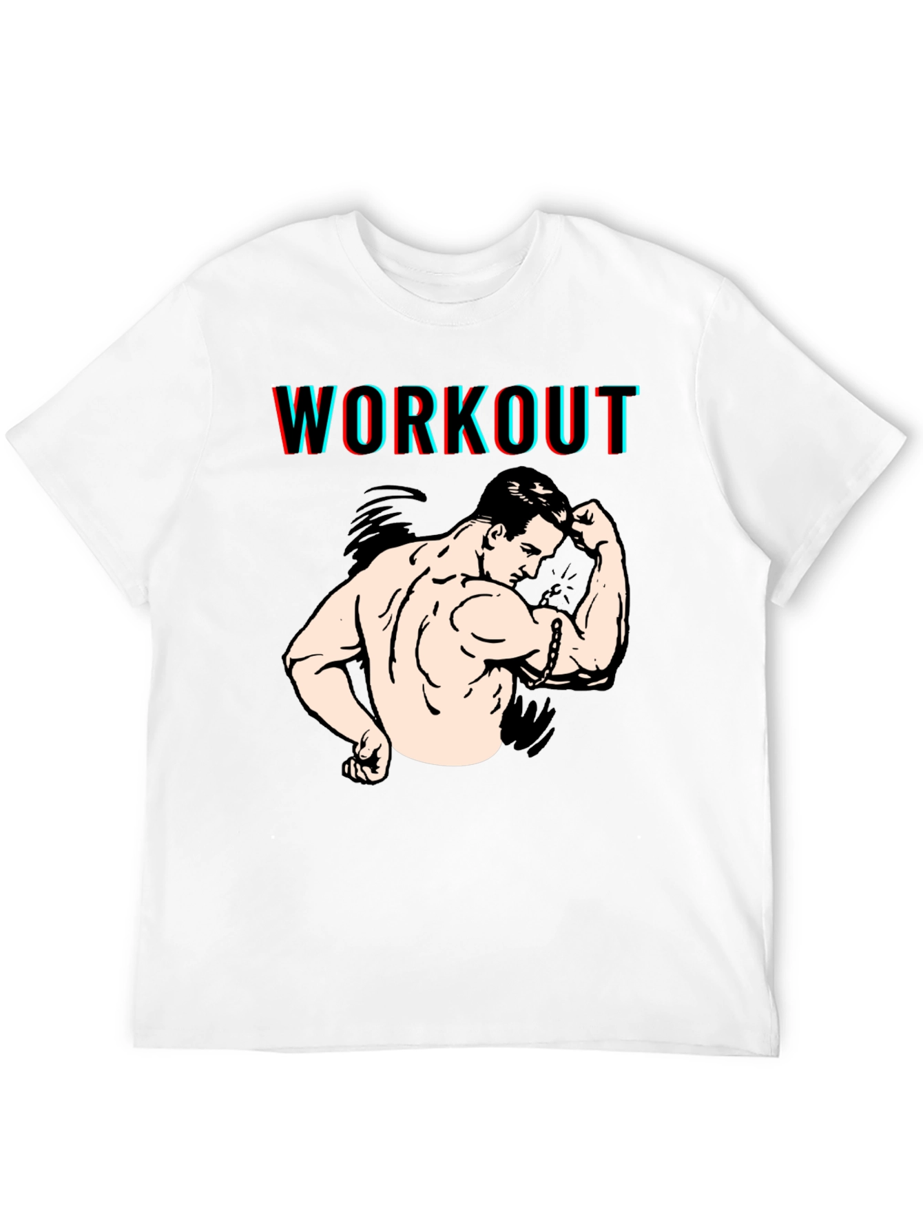 Workout Graphic Black T-Shirt