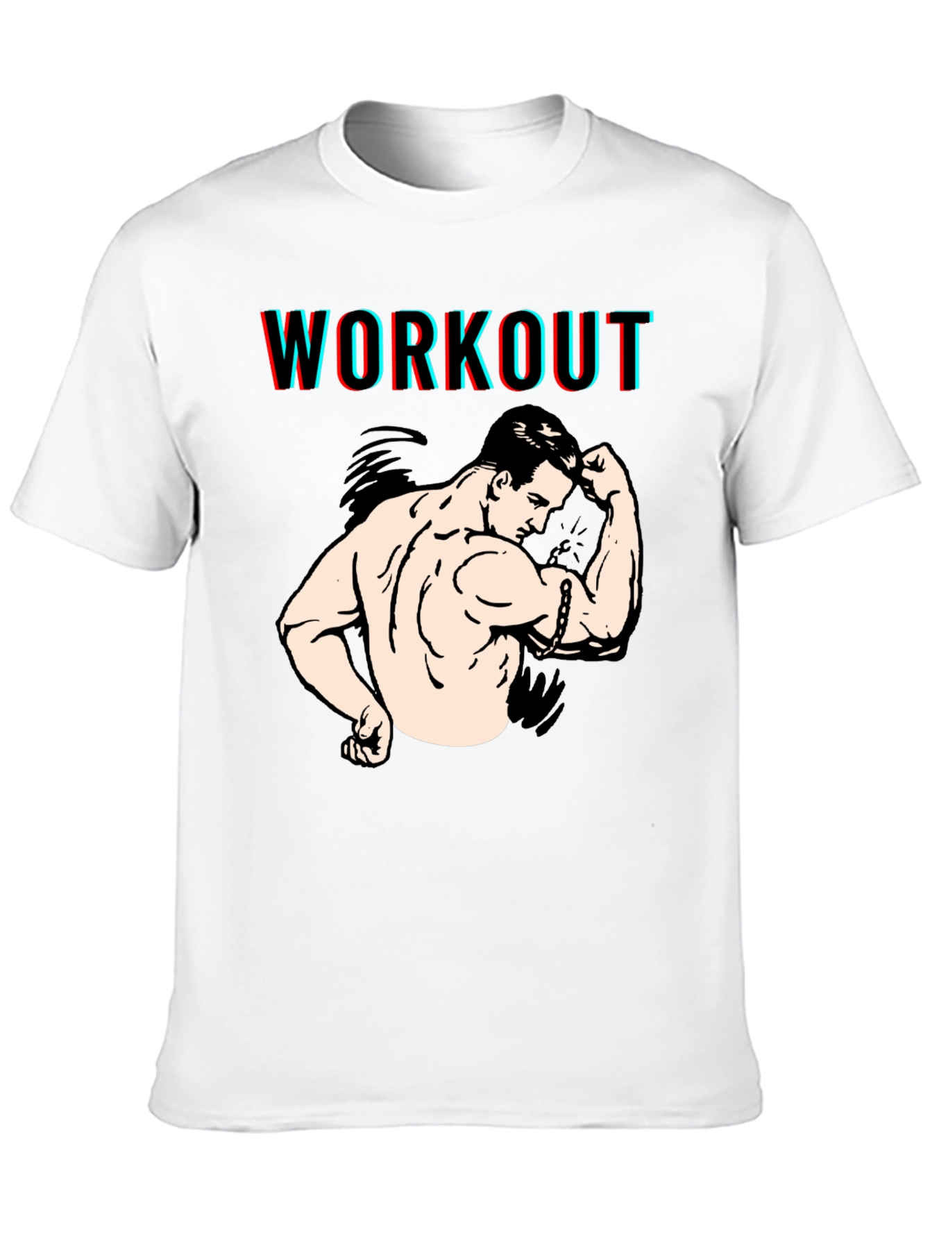 Workout Graphic Black T-Shirt