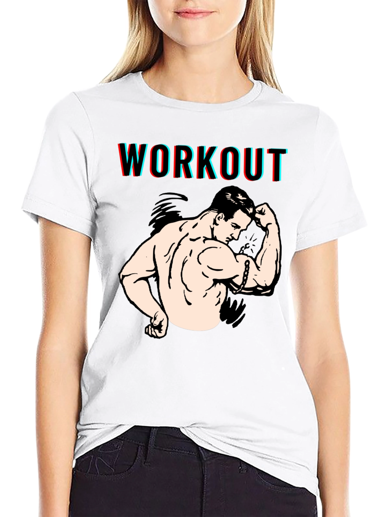 Workout Graphic Black T-Shirt