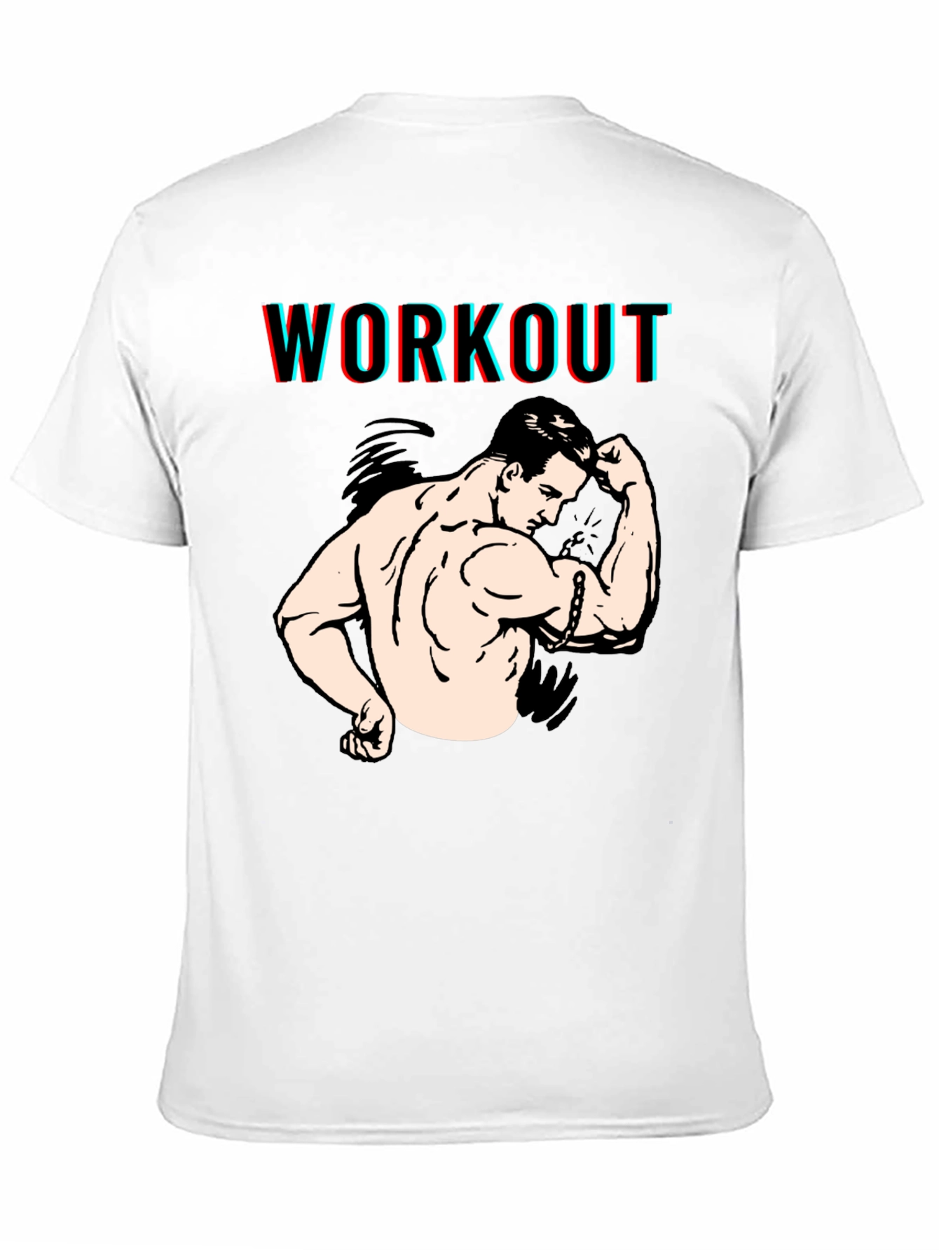 Workout Graphic Black T-Shirt