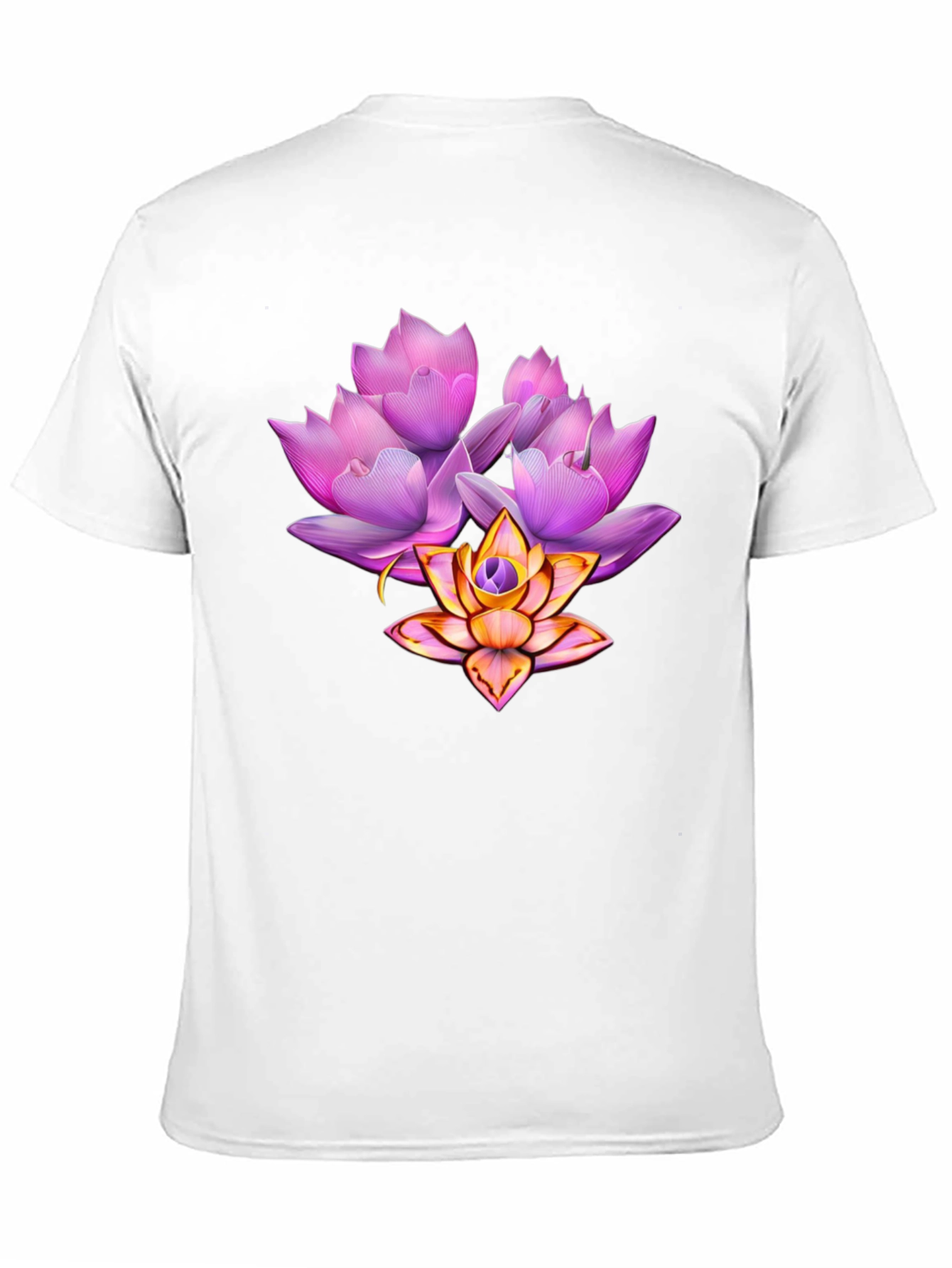 Floral Lotus Graphic T-Shirt - Stylish & Unique